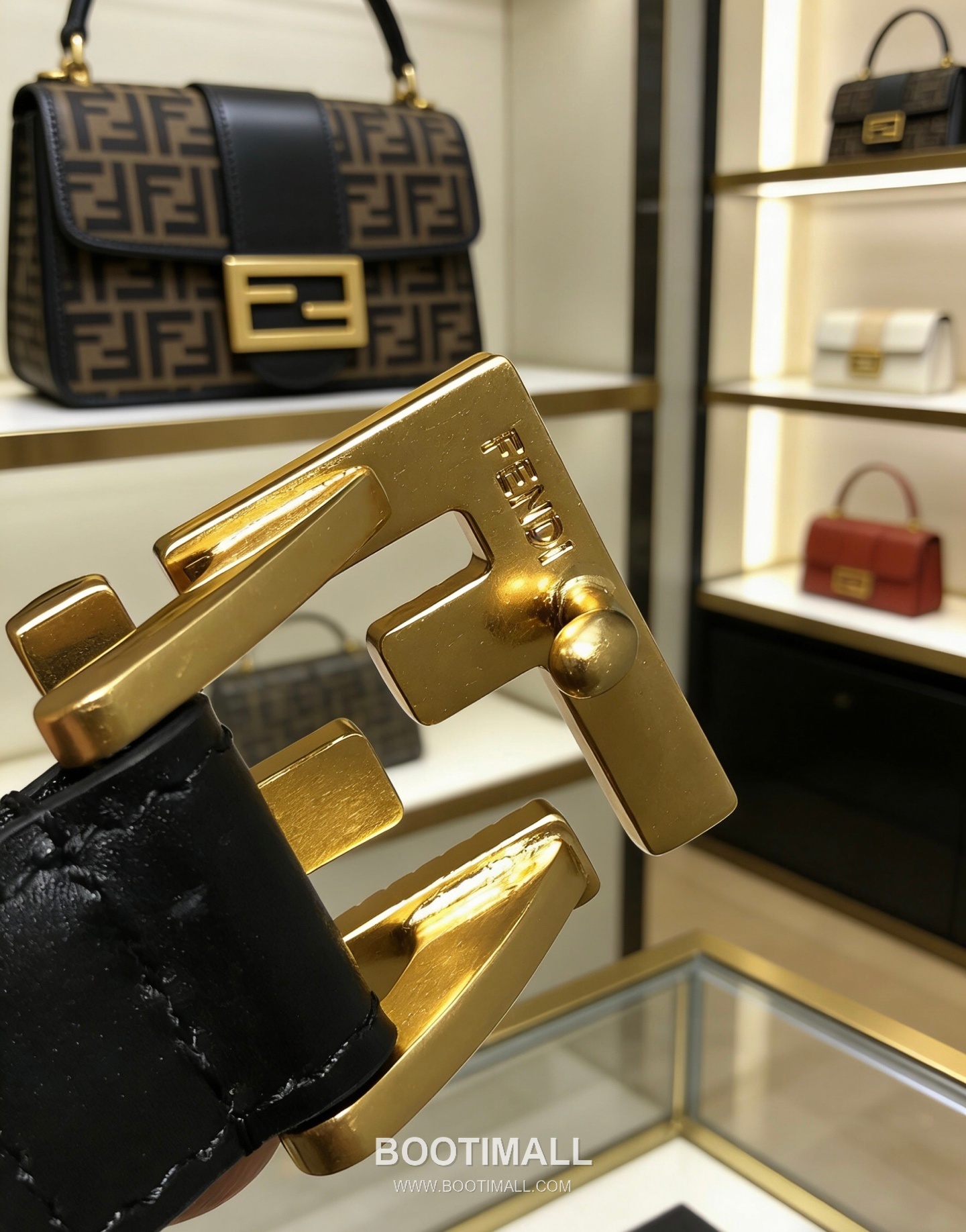 Fendi F Buckle 20mm Double-Sided Full-Grain Cowhide Belt 펜디 F 버클 양면 풀그레인 소가죽 벨트 2cm 6