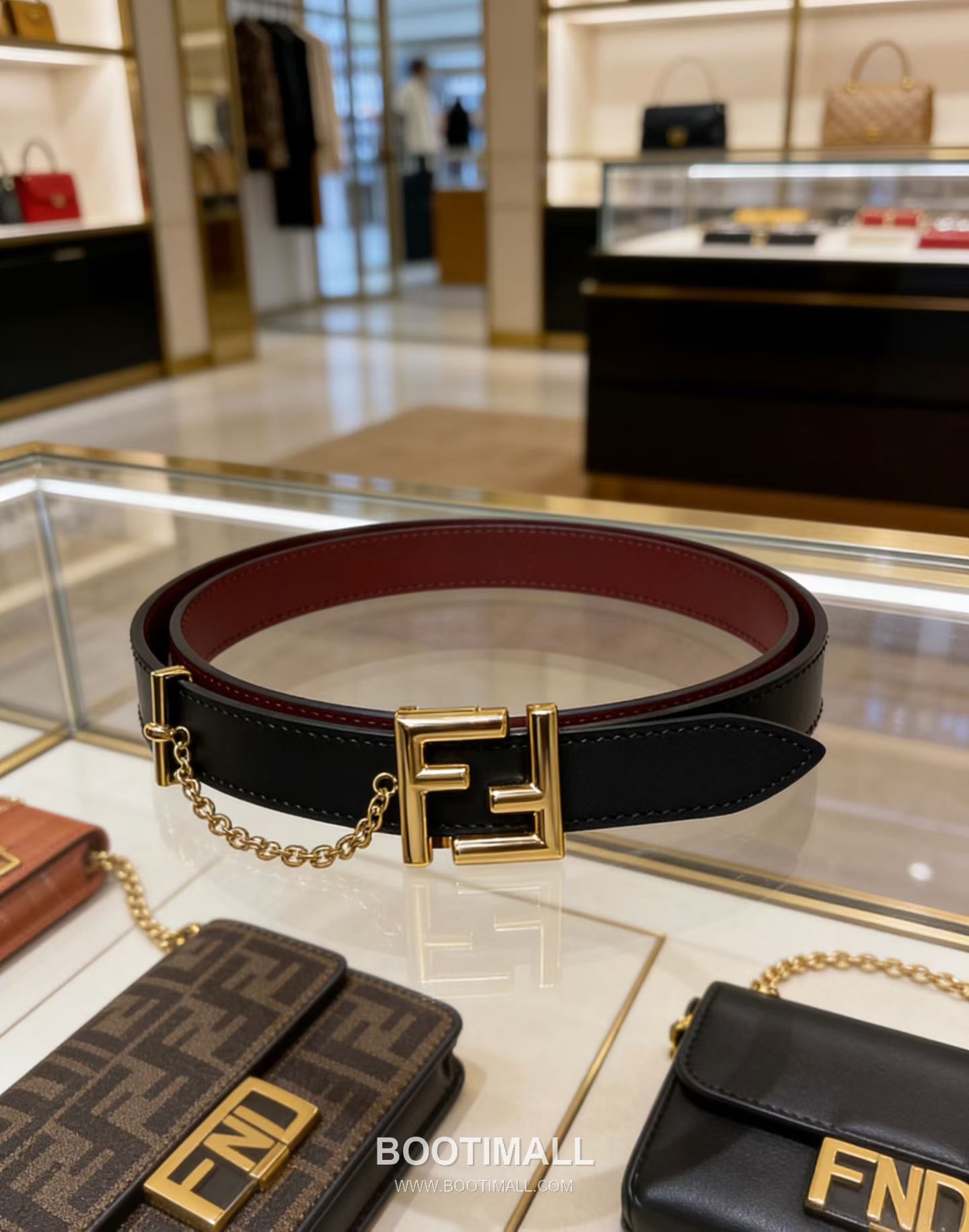 Fendi F Buckle 20mm Double-Sided Full-Grain Cowhide Belt 펜디 F 버클 양면 풀그레인 소가죽 벨트 2cm 2