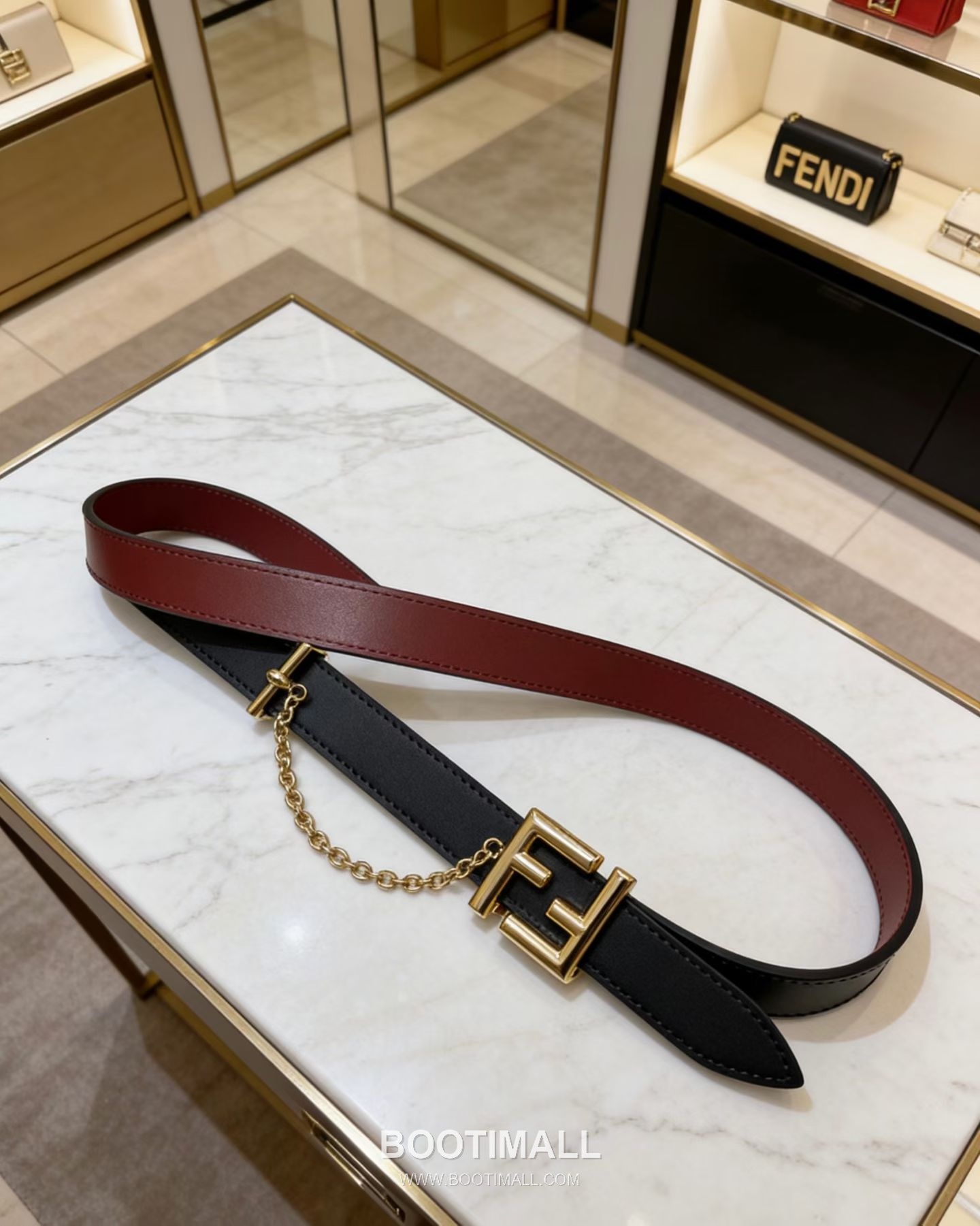 Fendi F Buckle 20mm Double-Sided Full-Grain Cowhide Belt 펜디 F 버클 양면 풀그레인 소가죽 벨트 2cm 6