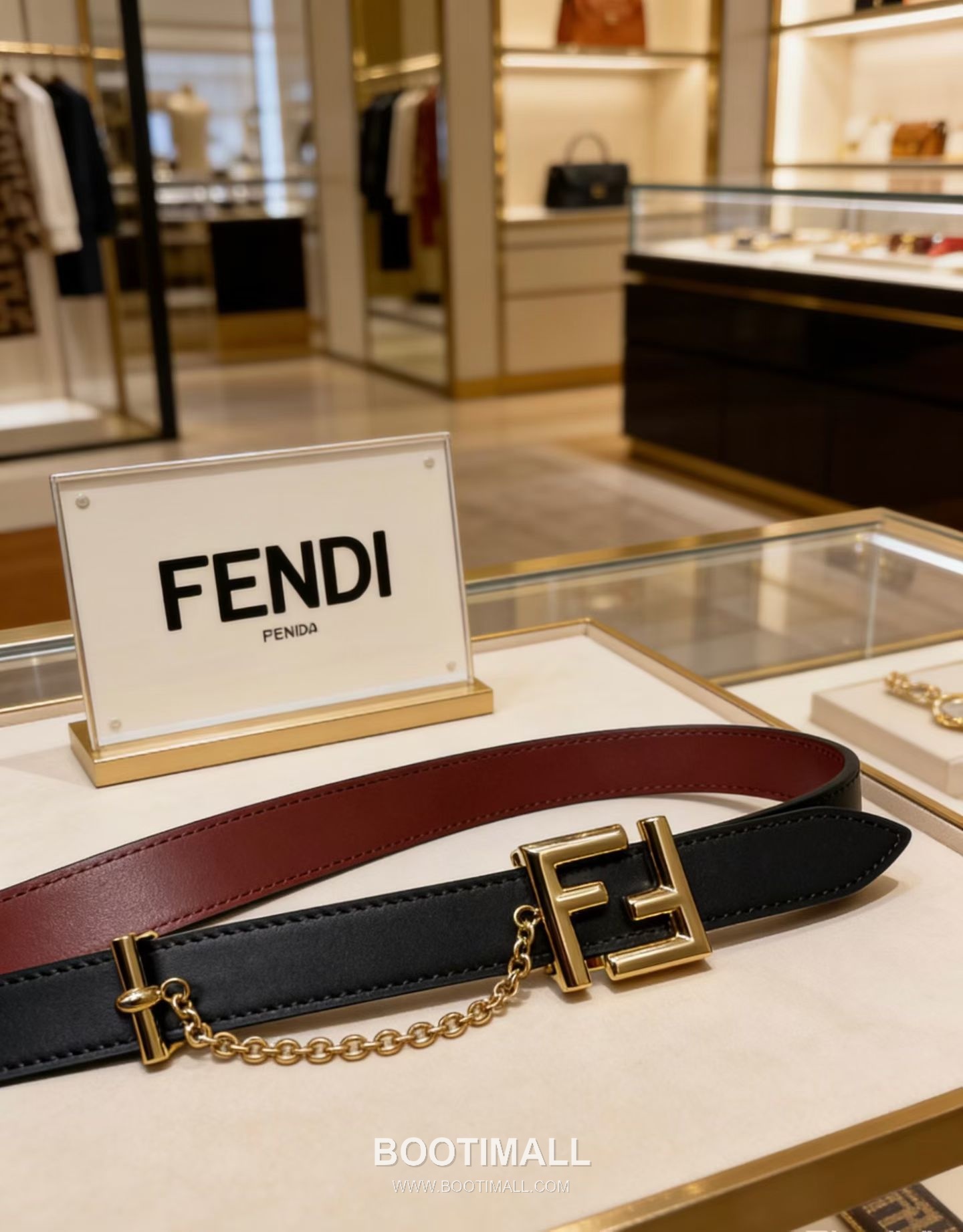 Fendi F Buckle 20mm Double-Sided Full-Grain Cowhide Belt 펜디 F 버클 양면 풀그레인 소가죽 벨트 2cm 8