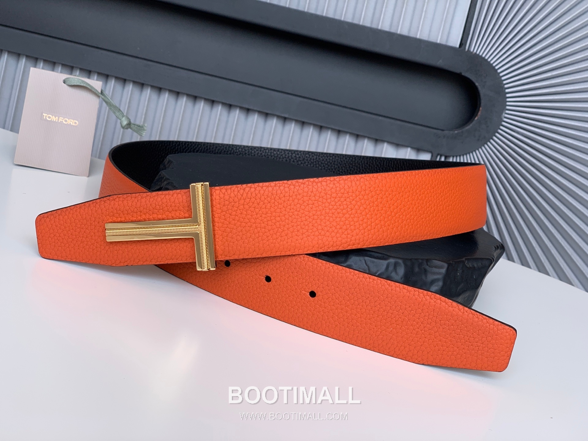 Tom Ford Classic Business Italian Leather Belt 톰포드 클래식 비즈니스 이탈리아산 가죽 벨트 3.8cm 1