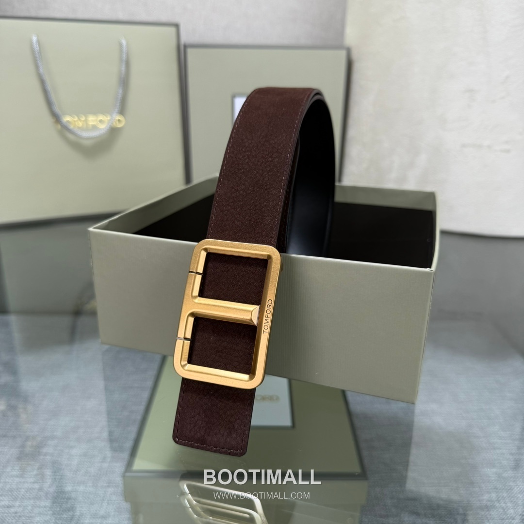 Tom Ford Reversible Buckle Cowhide Leather Belt 톰포드 리버서블 버클 이탈리아산 소가죽 벨트 3.5cm 6