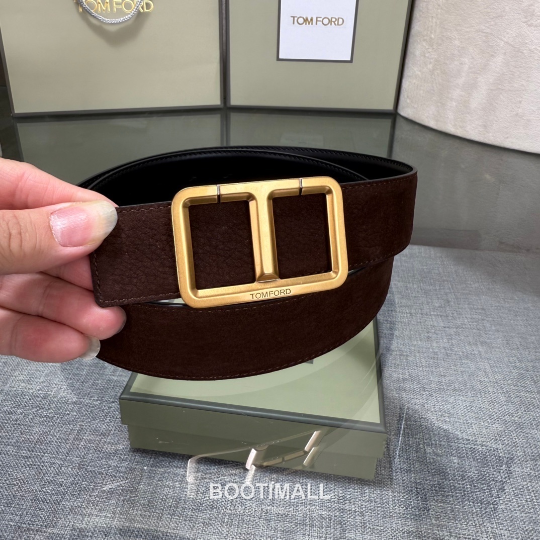 Tom Ford Reversible Buckle Cowhide Leather Belt 톰포드 리버서블 버클 이탈리아산 소가죽 벨트 3.5cm 8