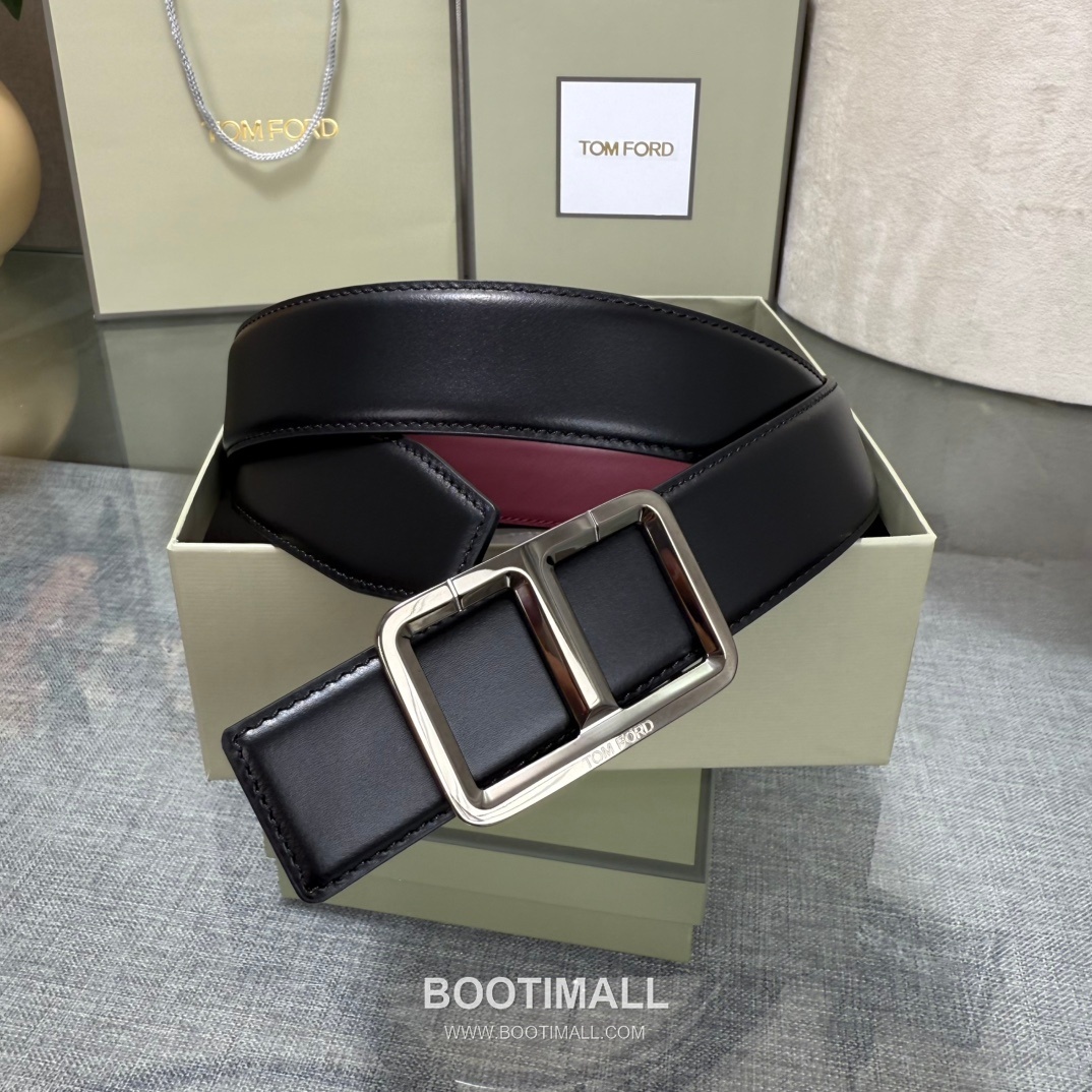 Tom Ford Reversible Buckle Cowhide Leather Belt 톰포드 리버서블 버클 이탈리아산 소가죽 벨트 3.5cm 8