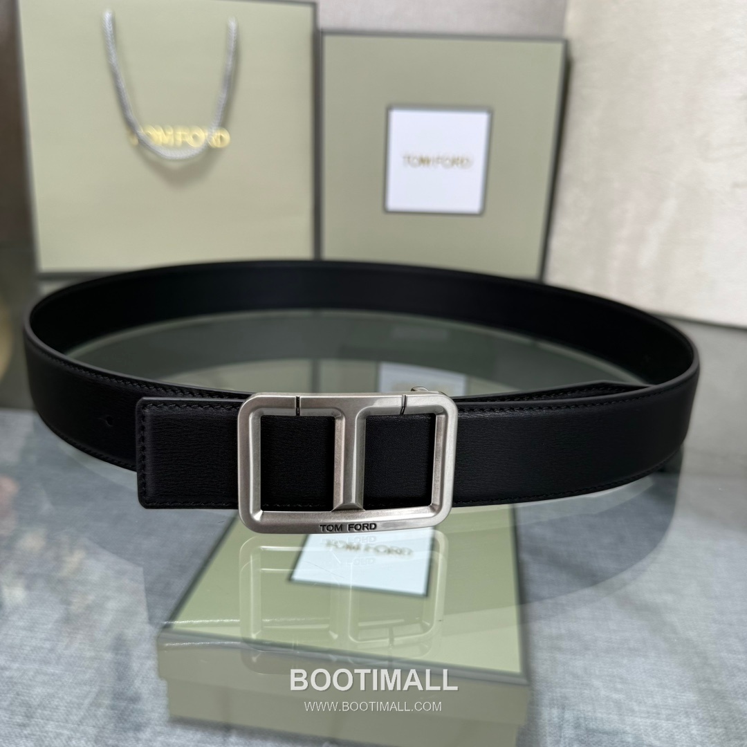 Tom Ford Reversible Buckle Cowhide Leather Belt 톰포드 리버서블 버클 이탈리아산 소가죽 벨트 3.5cm 2