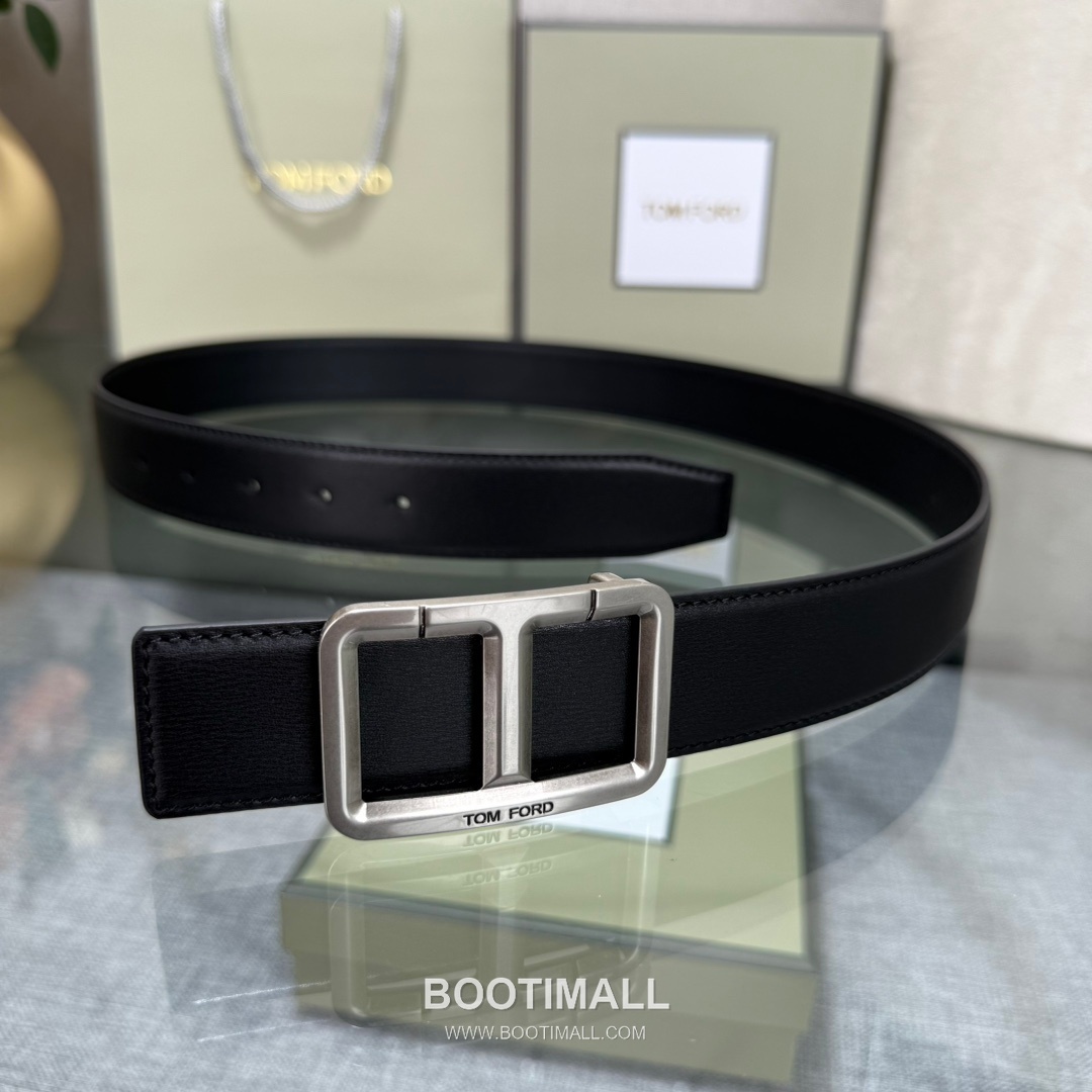 Tom Ford Reversible Buckle Cowhide Leather Belt 톰포드 리버서블 버클 이탈리아산 소가죽 벨트 3.5cm 8