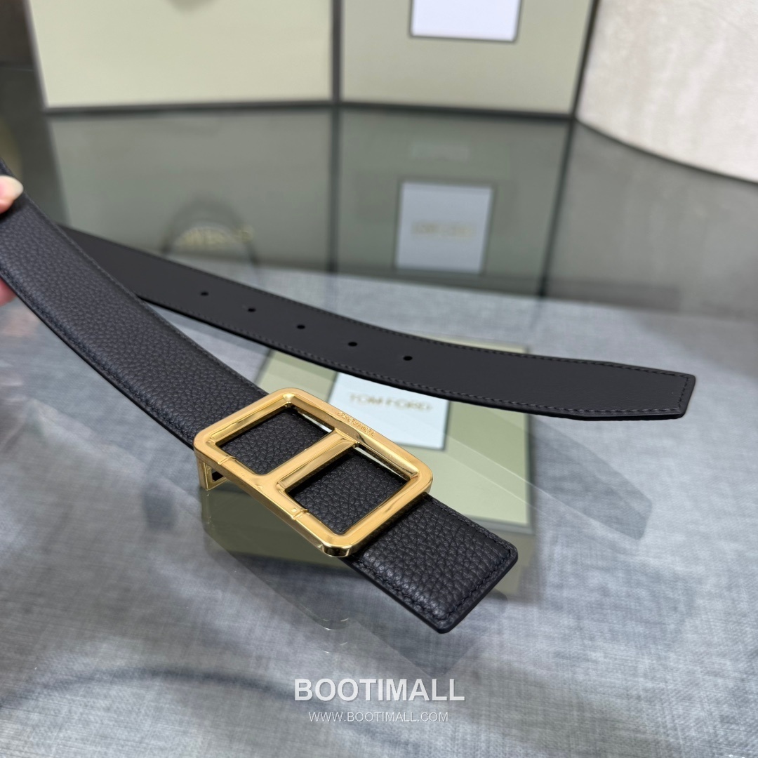 Tom Ford Reversible Buckle Cowhide Leather Belt 톰포드 리버서블 버클 이탈리아산 소가죽 벨트 3.5cm 4