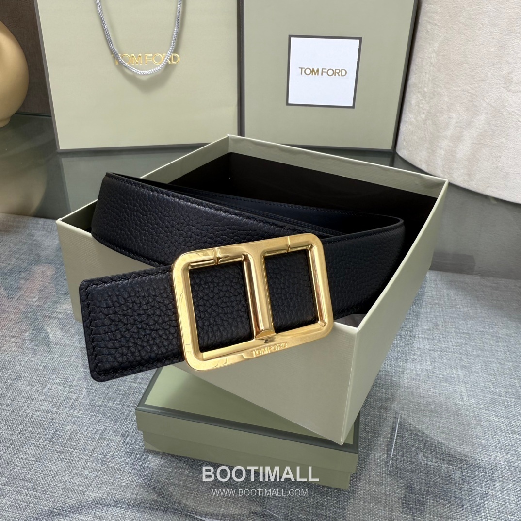 Tom Ford Reversible Buckle Cowhide Leather Belt 톰포드 리버서블 버클 이탈리아산 소가죽 벨트 3.5cm 7