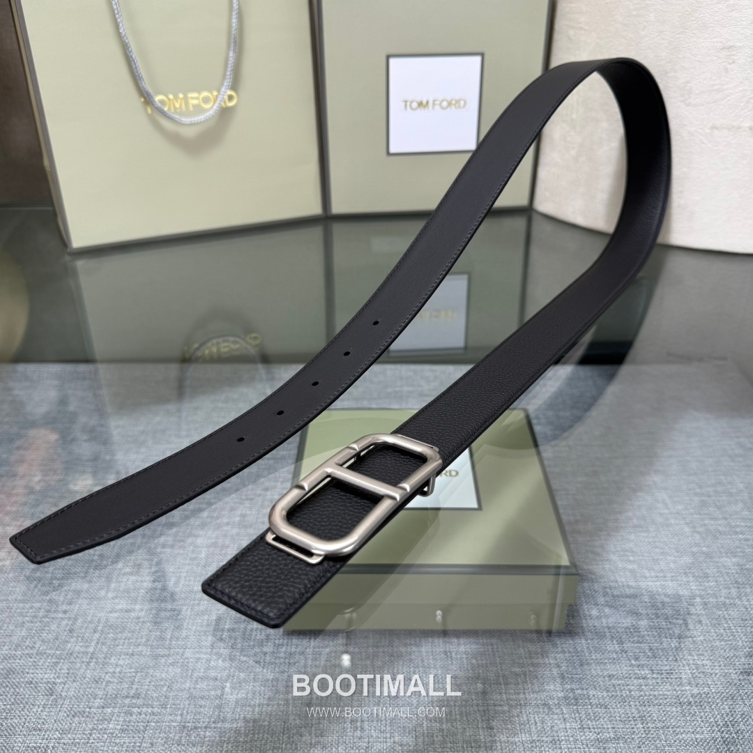 Tom Ford Reversible Buckle Cowhide Leather Belt 톰포드 리버서블 버클 이탈리아산 소가죽 벨트 3.5cm 6