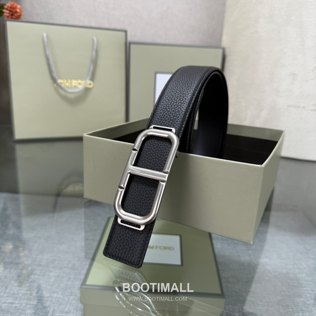 Tom Ford Reversible Buckle Cowhide Leather Belt 톰포드 리버서블 버클 이탈리아산 소가죽 벨트 3.5cm 7