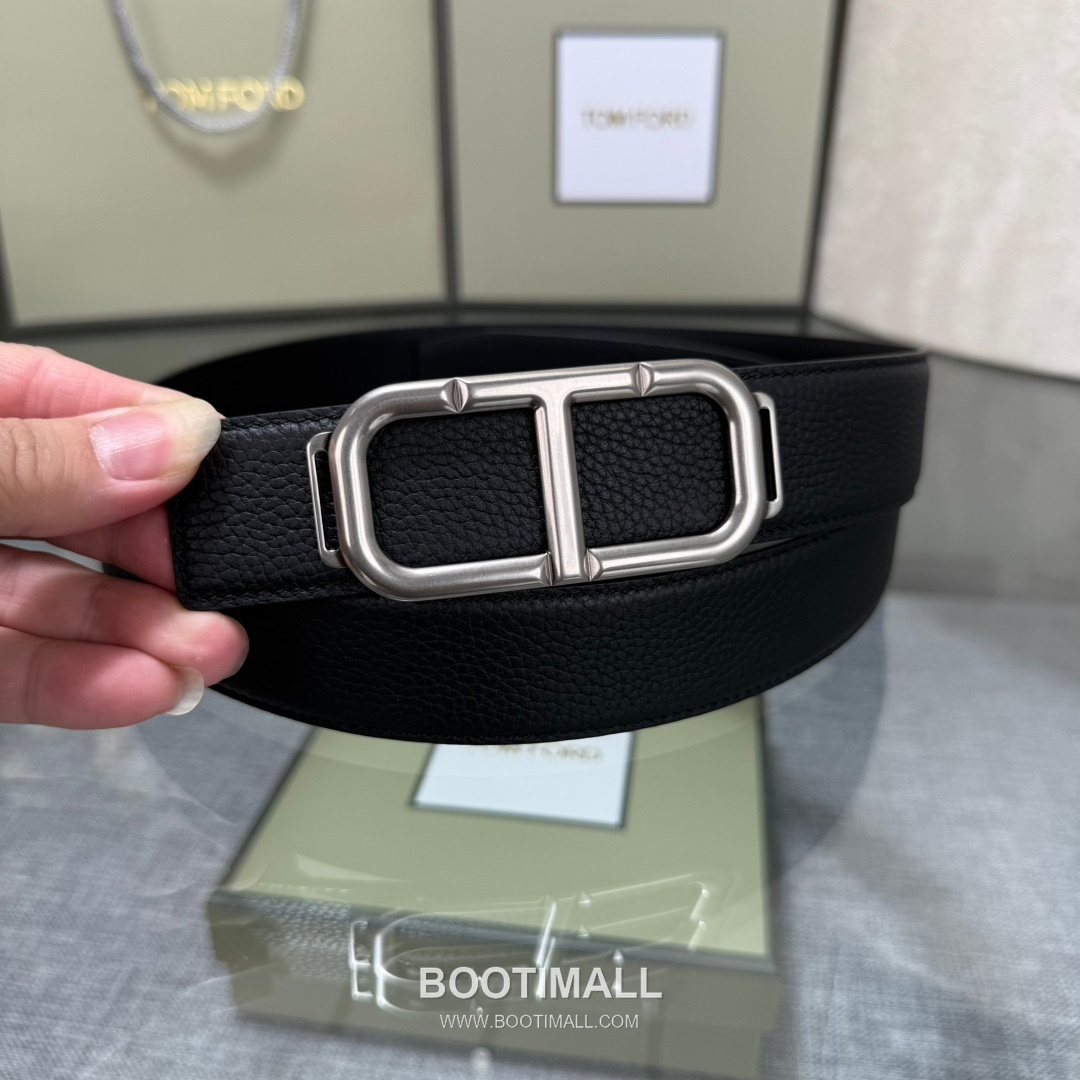 Tom Ford Reversible Buckle Cowhide Leather Belt 톰포드 리버서블 버클 이탈리아산 소가죽 벨트 3.5cm 8