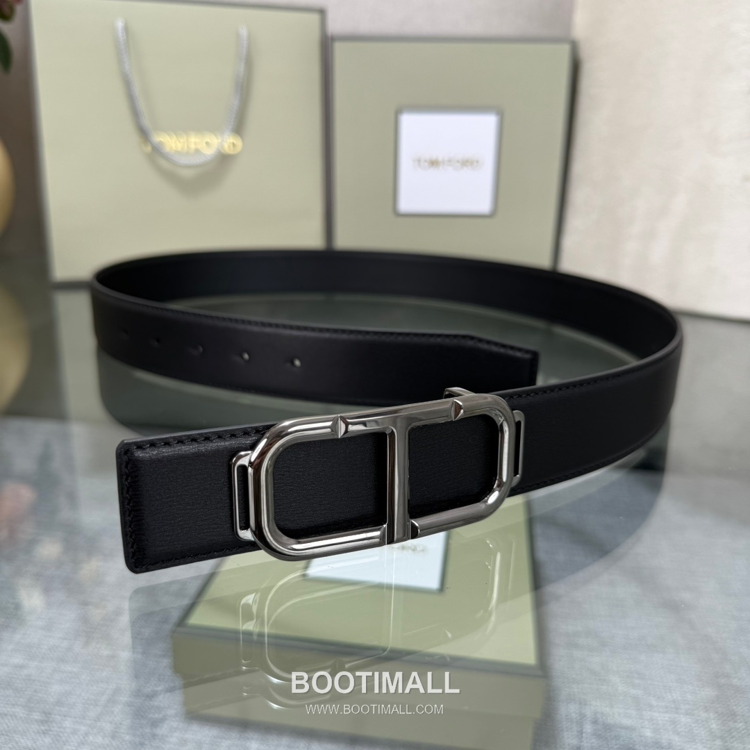 Tom Ford Reversible Buckle Cowhide Leather Belt 톰포드 리버서블 버클 이탈리아산 소가죽 벨트 3.5cm 6
