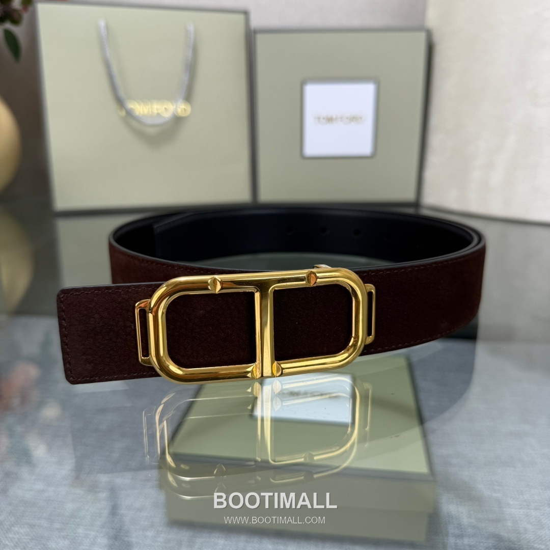 Tom Ford Reversible Buckle Cowhide Leather Belt 톰포드 리버서블 버클 이탈리아산 소가죽 벨트 3.5cm 1