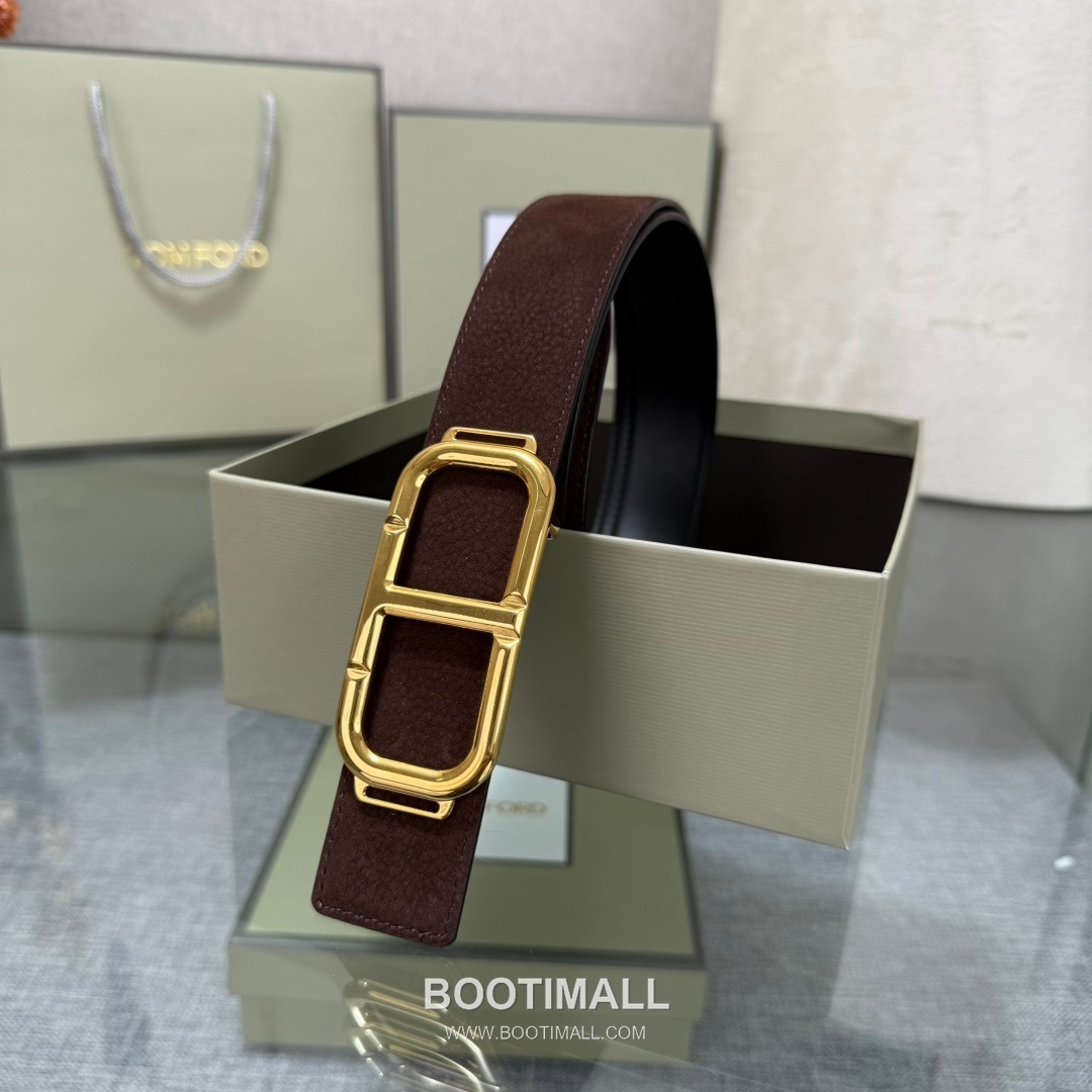 Tom Ford Reversible Buckle Cowhide Leather Belt 톰포드 리버서블 버클 이탈리아산 소가죽 벨트 3.5cm 6