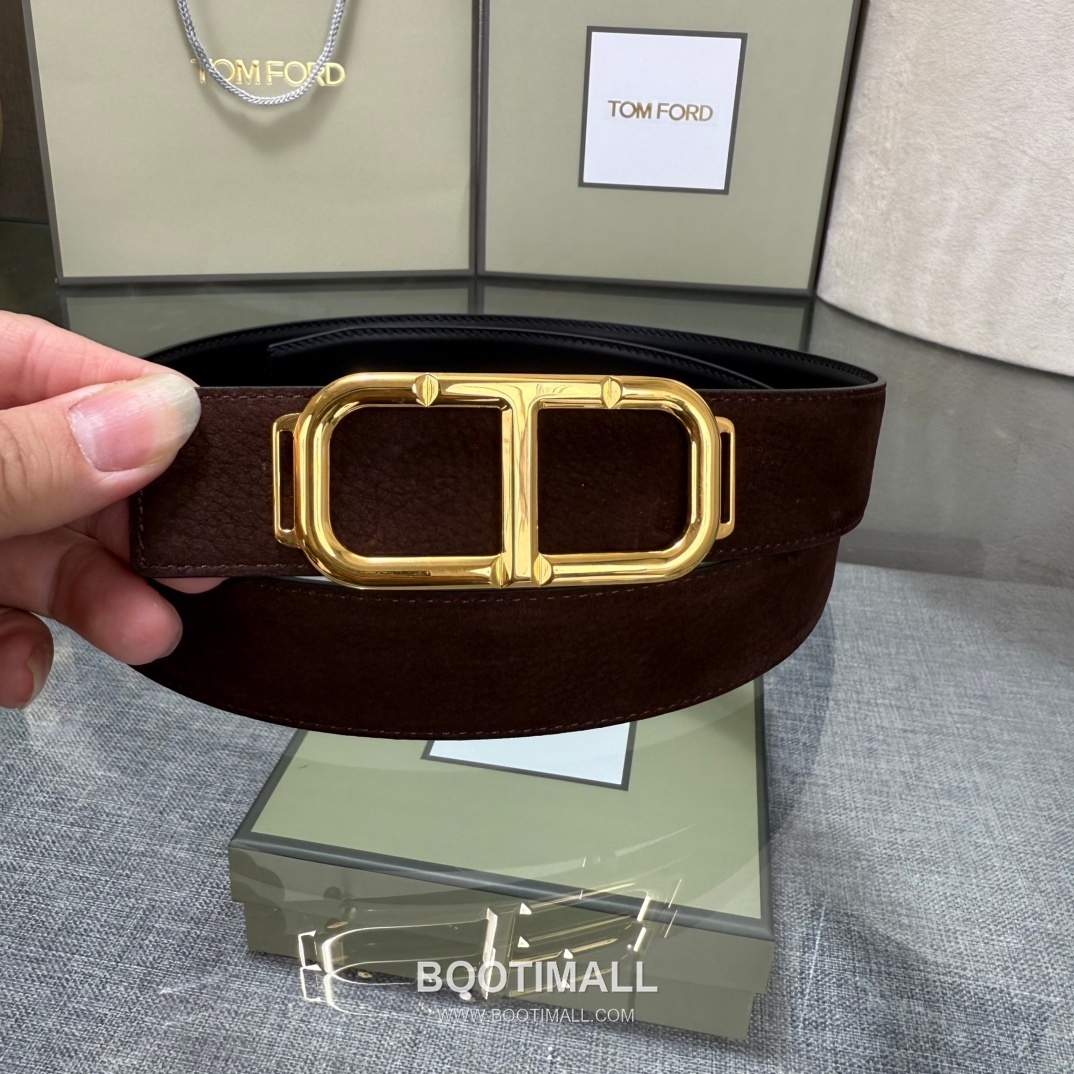Tom Ford Reversible Buckle Cowhide Leather Belt 톰포드 리버서블 버클 이탈리아산 소가죽 벨트 3.5cm 7
