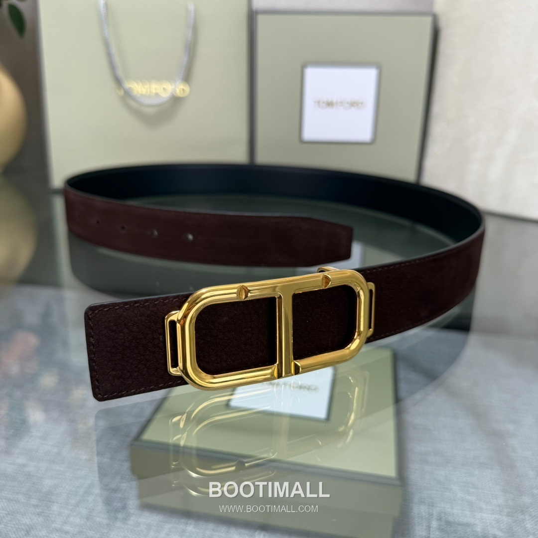 Tom Ford Reversible Buckle Cowhide Leather Belt 톰포드 리버서블 버클 이탈리아산 소가죽 벨트 3.5cm 8