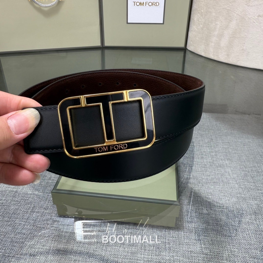 Tom Ford Reversible Buckle Cowhide Leather Belt 톰포드 리버서블 버클 이탈리아산 소가죽 벨트 3.5cm 6