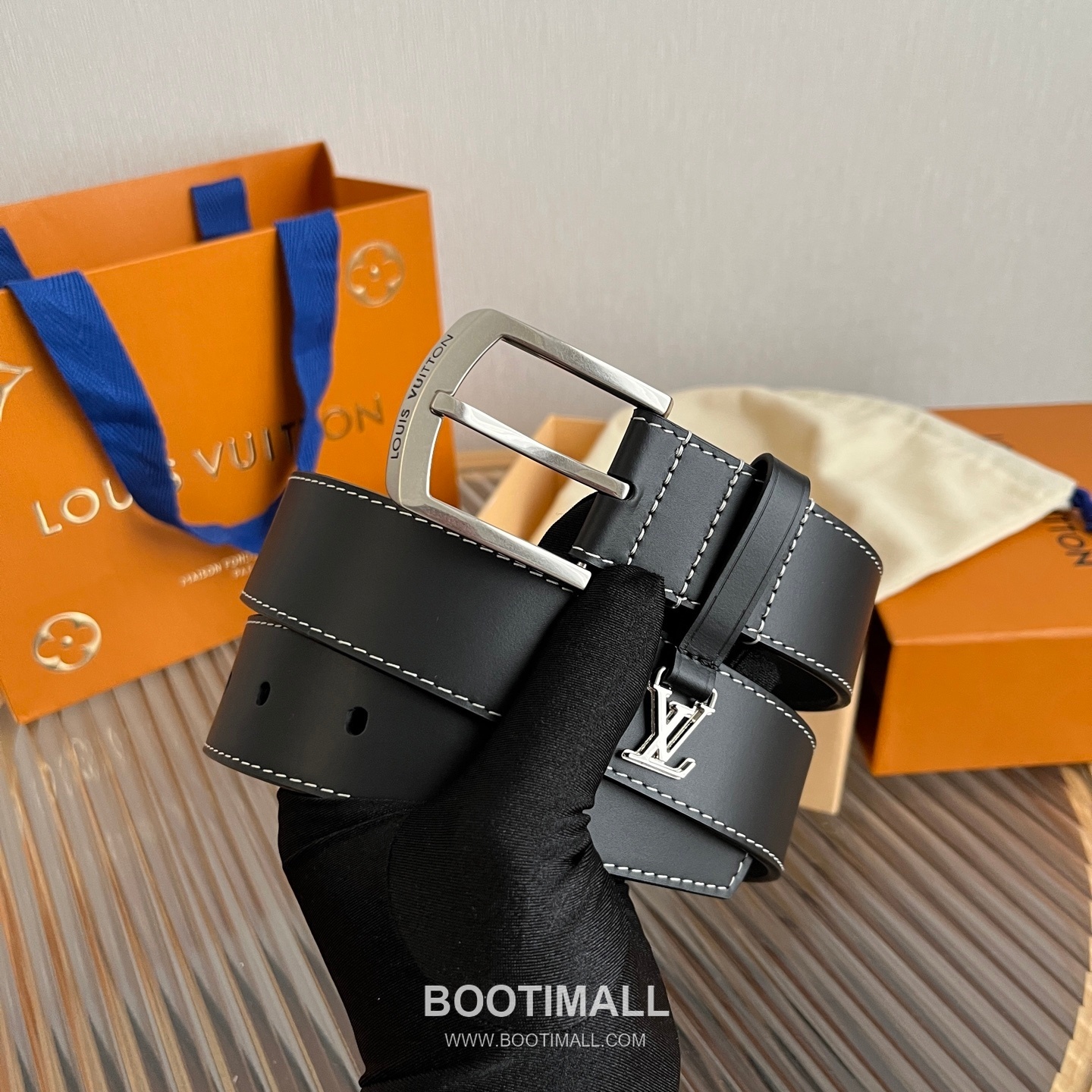 Louis Vuitton Ring Keeper Letter Buckle Calfskin Belt 루이비통 링 키퍼 레터 버클 카프스킨 벨트 3.5cm 1