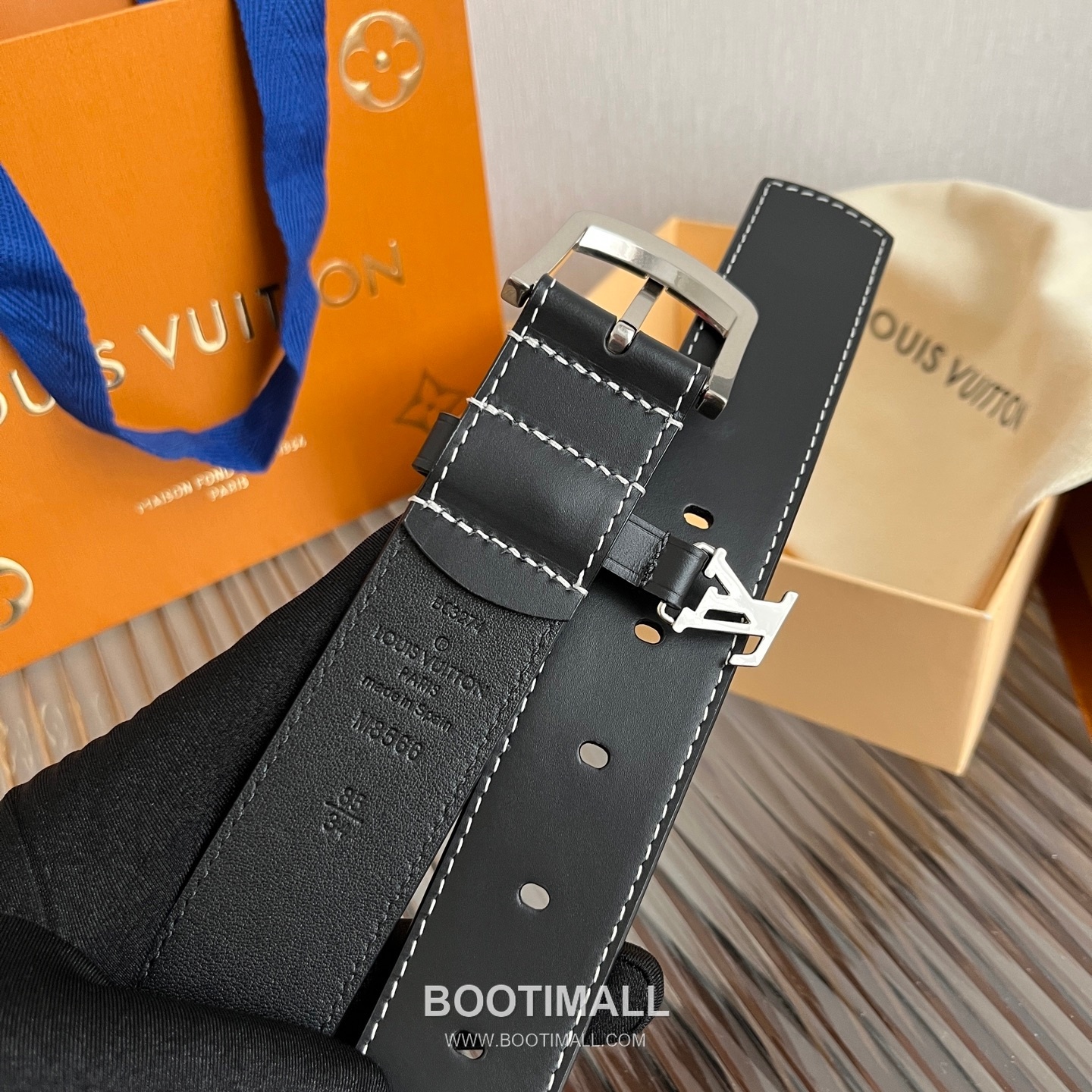 Louis Vuitton Ring Keeper Letter Buckle Calfskin Belt 루이비통 링 키퍼 레터 버클 카프스킨 벨트 3.5cm 5