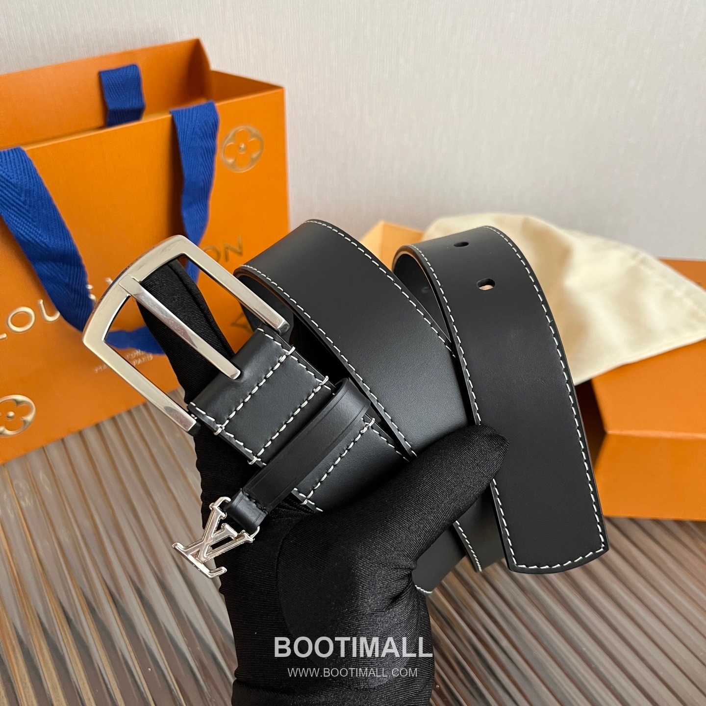 Louis Vuitton Ring Keeper Letter Buckle Calfskin Belt 루이비통 링 키퍼 레터 버클 카프스킨 벨트 3.5cm 7