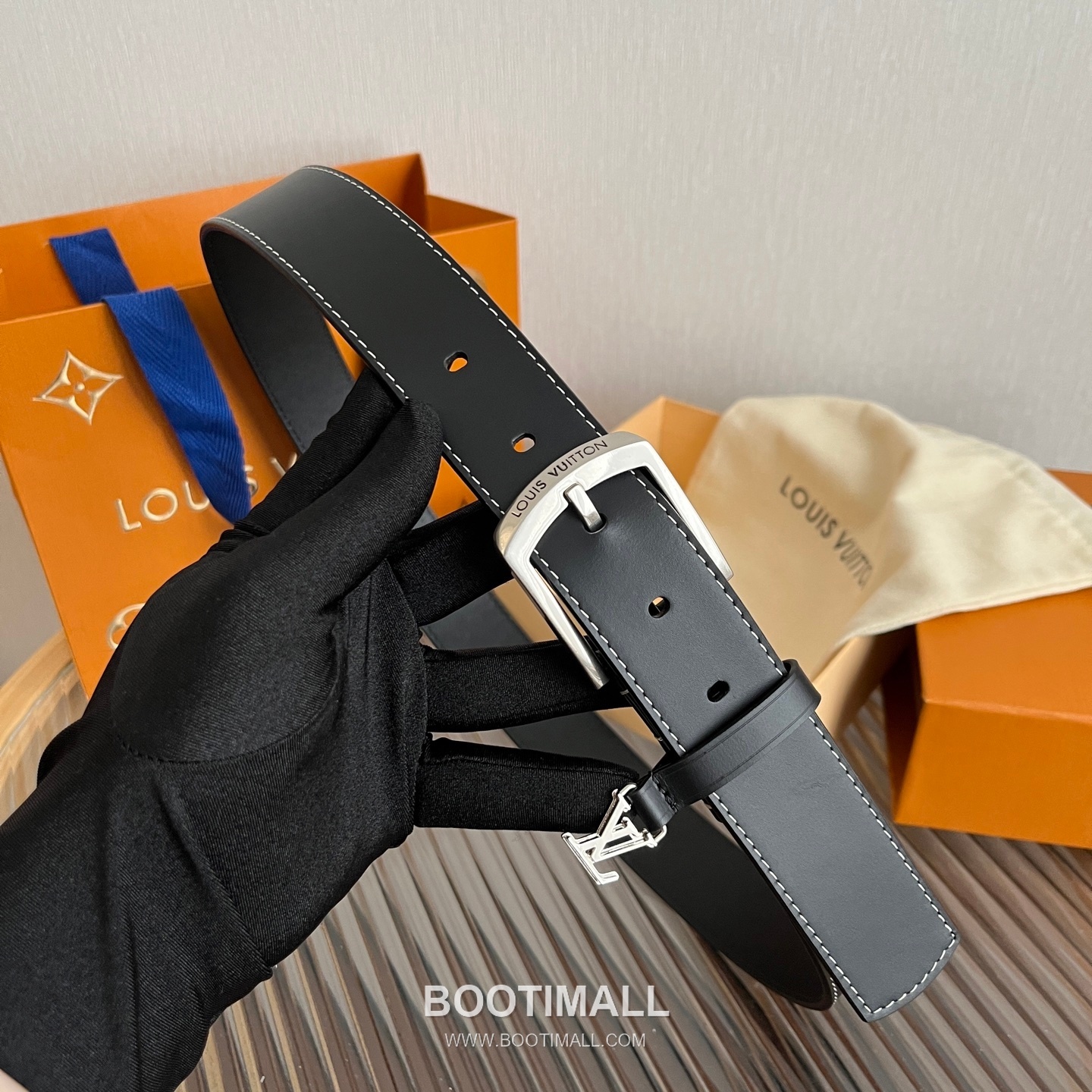 Louis Vuitton Ring Keeper Letter Buckle Calfskin Belt 루이비통 링 키퍼 레터 버클 카프스킨 벨트 3.5cm 9