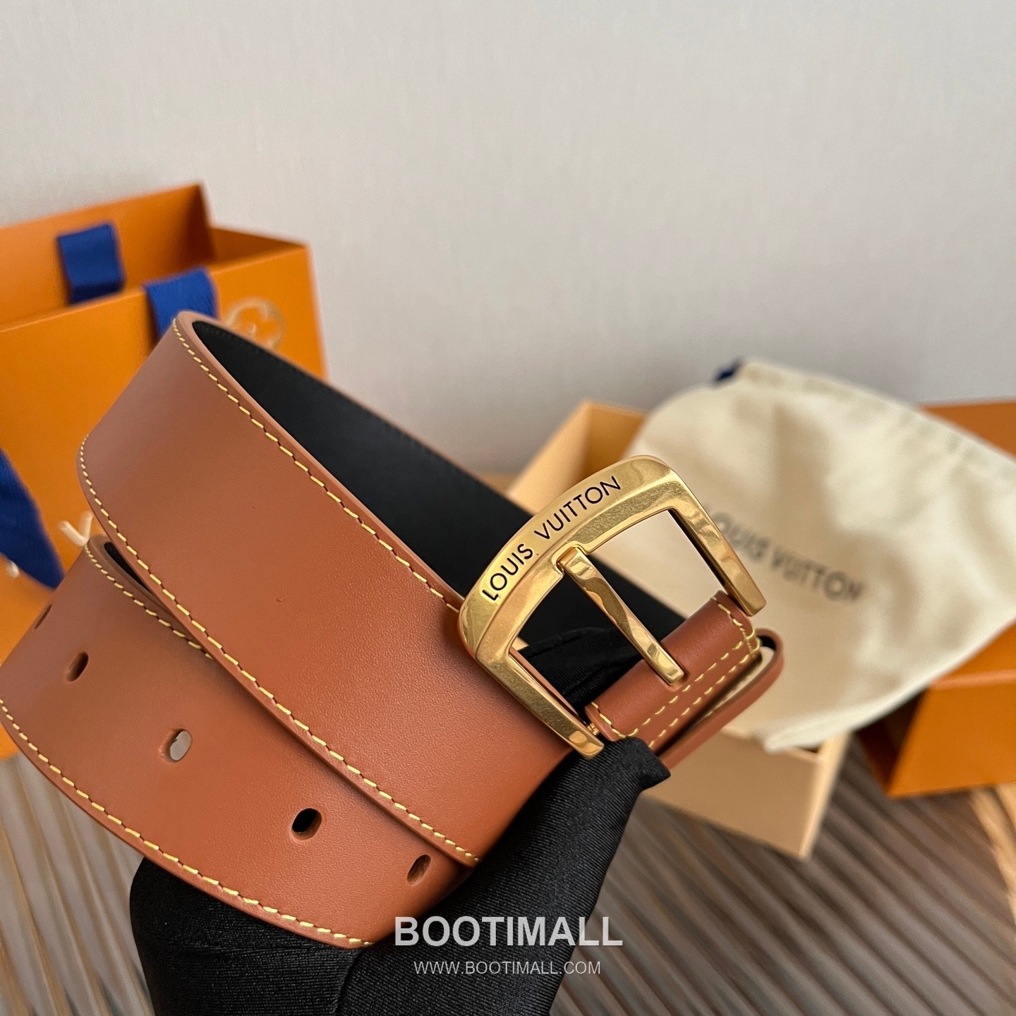 Louis Vuitton Ring Keeper Letter Buckle Calfskin Belt 루이비통 링 키퍼 레터 버클 카프스킨 벨트 3.5cm 2