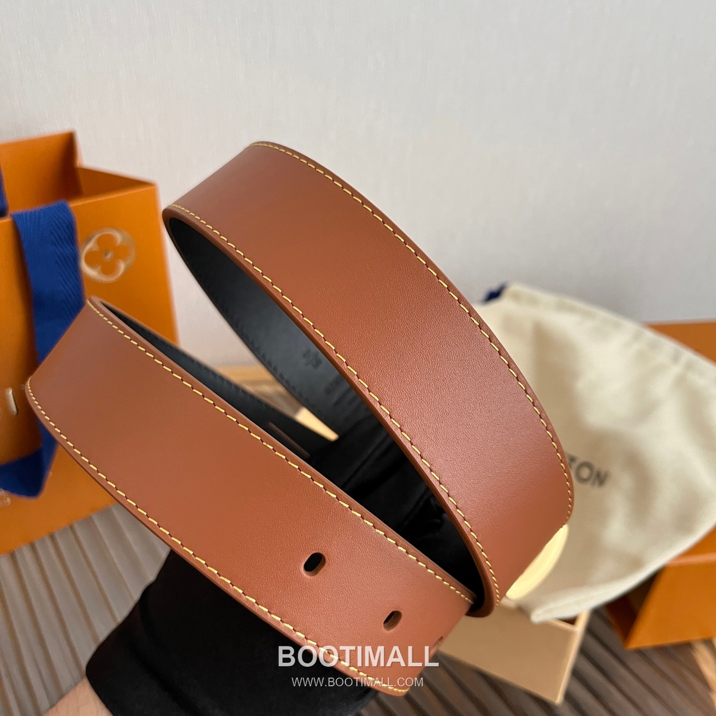 Louis Vuitton Ring Keeper Letter Buckle Calfskin Belt 루이비통 링 키퍼 레터 버클 카프스킨 벨트 3.5cm 3
