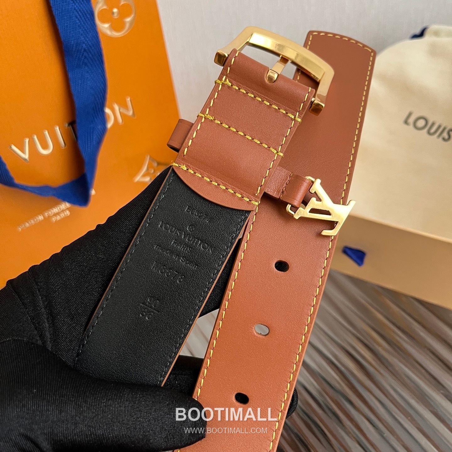 Louis Vuitton Ring Keeper Letter Buckle Calfskin Belt 루이비통 링 키퍼 레터 버클 카프스킨 벨트 3.5cm 6