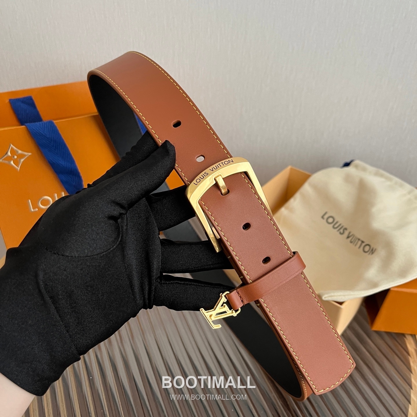 Louis Vuitton Ring Keeper Letter Buckle Calfskin Belt 루이비통 링 키퍼 레터 버클 카프스킨 벨트 3.5cm 9