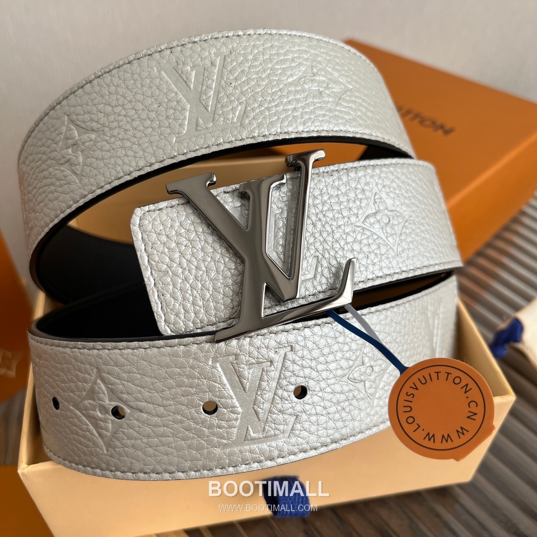 Louis Vuitton New Togo Embossed Buckle Calfskin Black Belt 루이비통 뉴 토고 엠보 버클 카프스킨 블랙 벨트 4cm 2