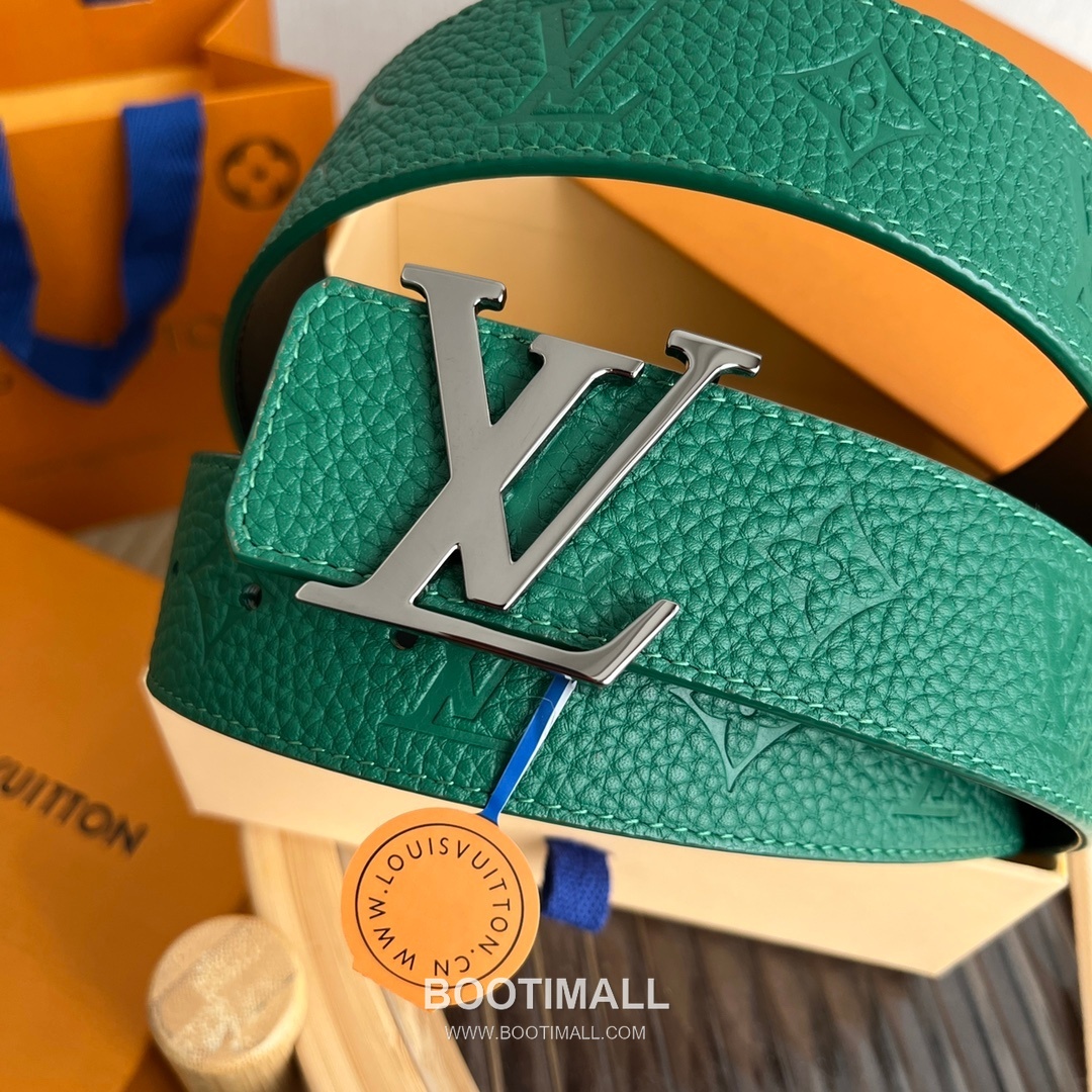 Louis Vuitton New Togo Embossed Buckle Calfskin Black Belt 루이비통 뉴 토고 엠보 버클 카프스킨 블랙 벨트 4cm 2