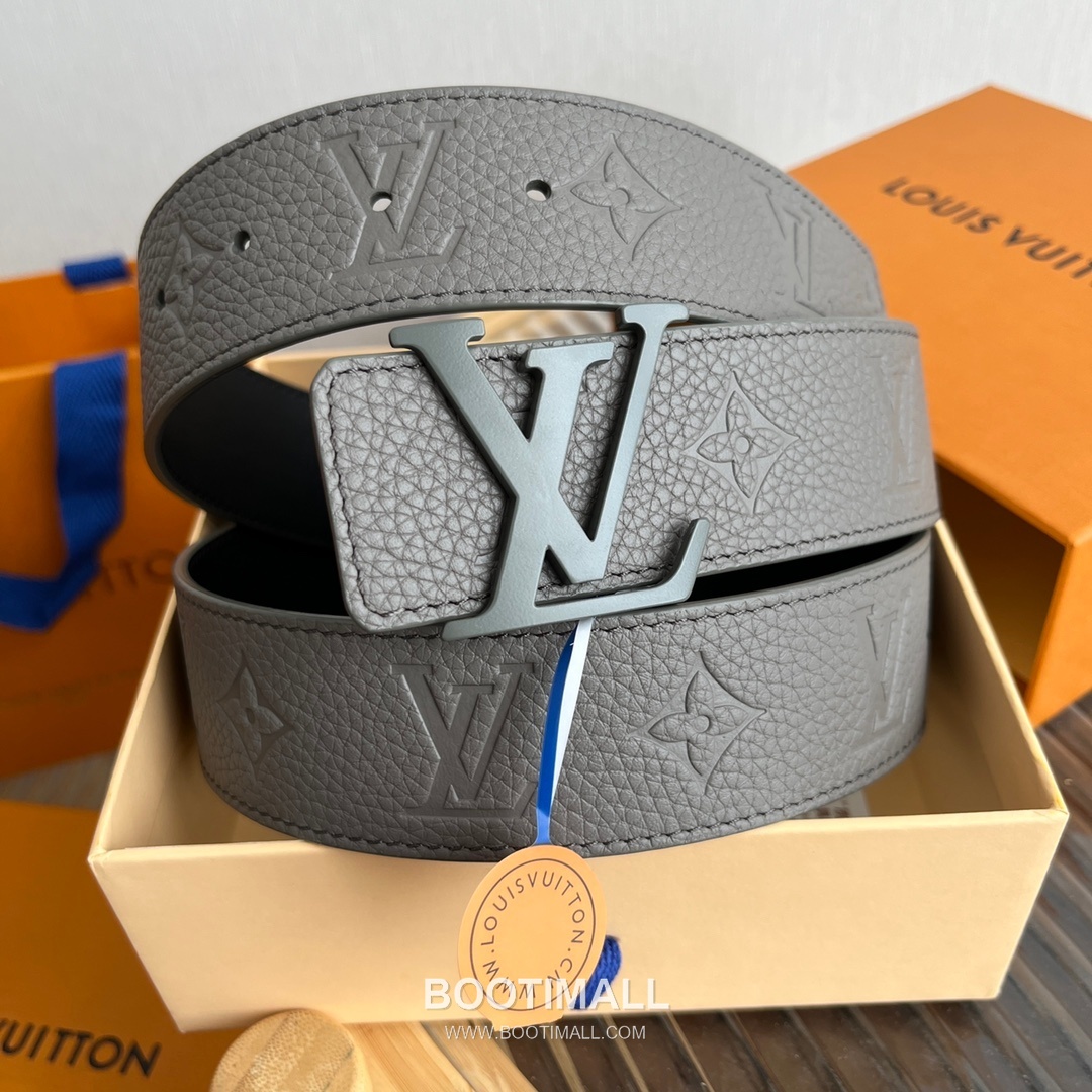 Louis Vuitton New Togo Embossed Buckle Calfskin Black Belt 루이비통 뉴 토고 엠보 버클 카프스킨 블랙 벨트 4cm 2
