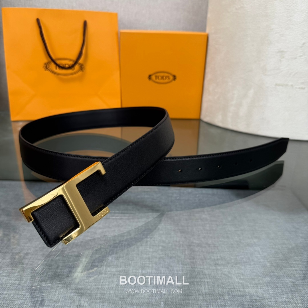 Tod’s T Buckle Smooth Calfskin Belt 토즈 T 버클 스무스 송아지 가죽 벨트 3.5cm 2