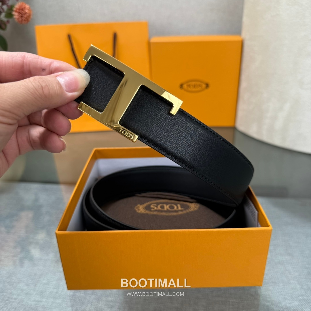 Tod’s T Buckle Smooth Calfskin Belt 토즈 T 버클 스무스 송아지 가죽 벨트 3.5cm 8