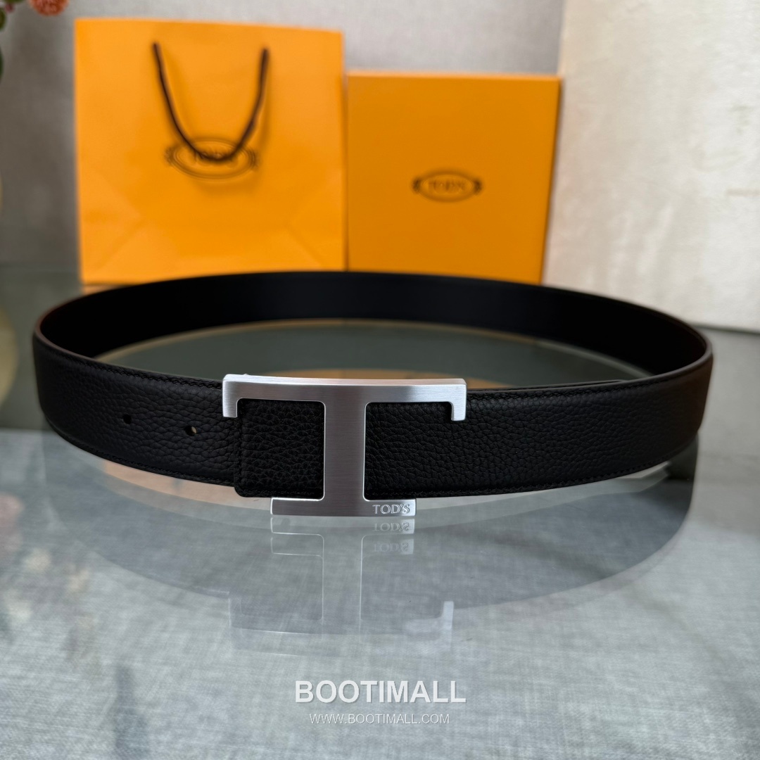 Tod’s T Buckle Smooth Calfskin Belt 토즈 T 버클 스무스 송아지 가죽 벨트 3.5cm 1
