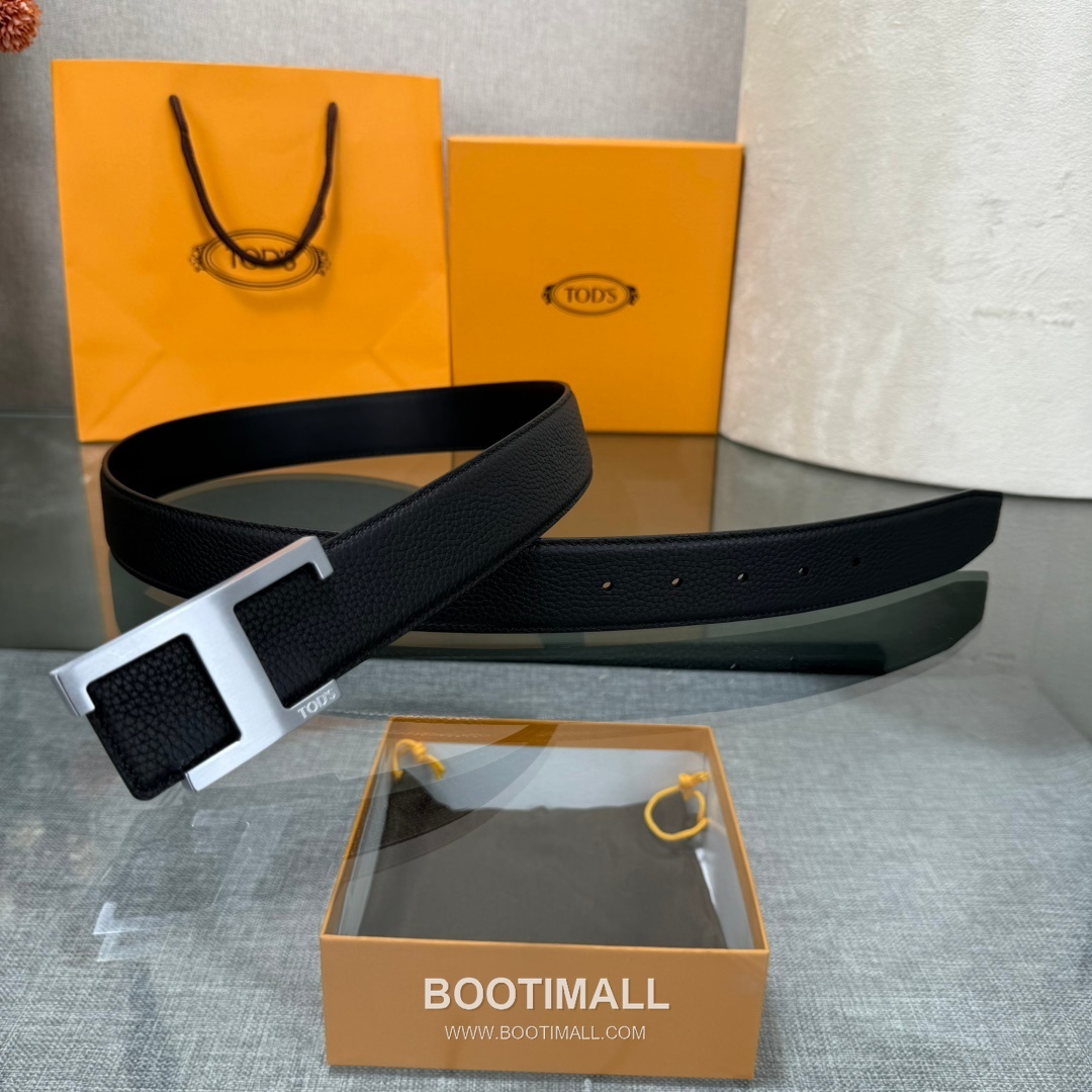 Tod’s T Buckle Smooth Calfskin Belt 토즈 T 버클 스무스 송아지 가죽 벨트 3.5cm 4