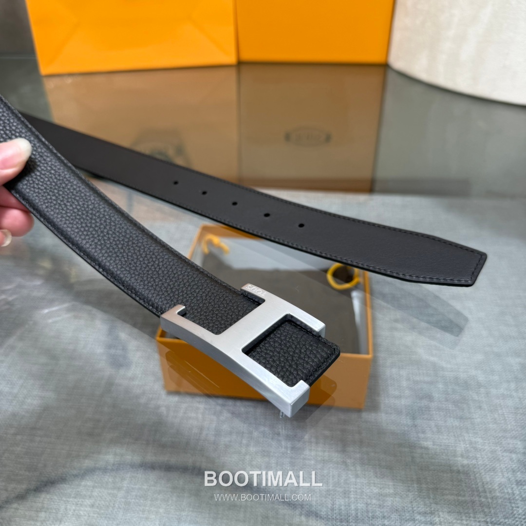 Tod’s T Buckle Smooth Calfskin Belt 토즈 T 버클 스무스 송아지 가죽 벨트 3.5cm 5