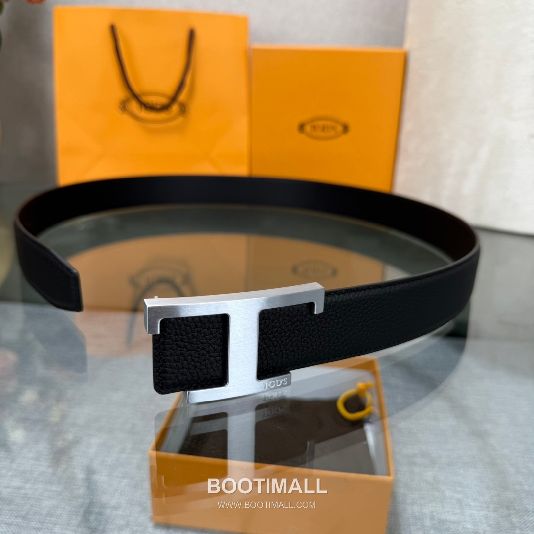 Tod’s T Buckle Smooth Calfskin Belt 토즈 T 버클 스무스 송아지 가죽 벨트 3.5cm 7