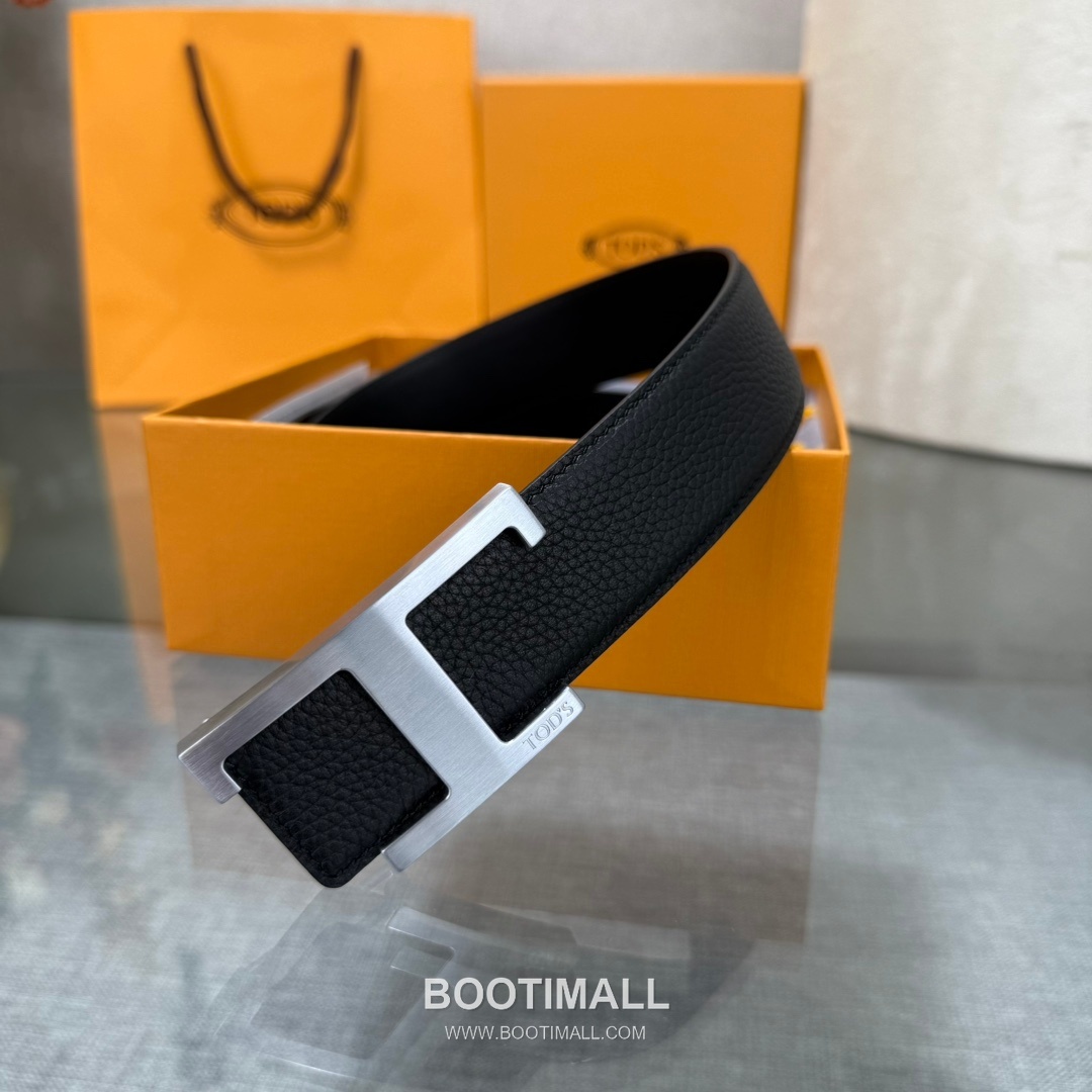 Tod’s T Buckle Smooth Calfskin Belt 토즈 T 버클 스무스 송아지 가죽 벨트 3.5cm 8