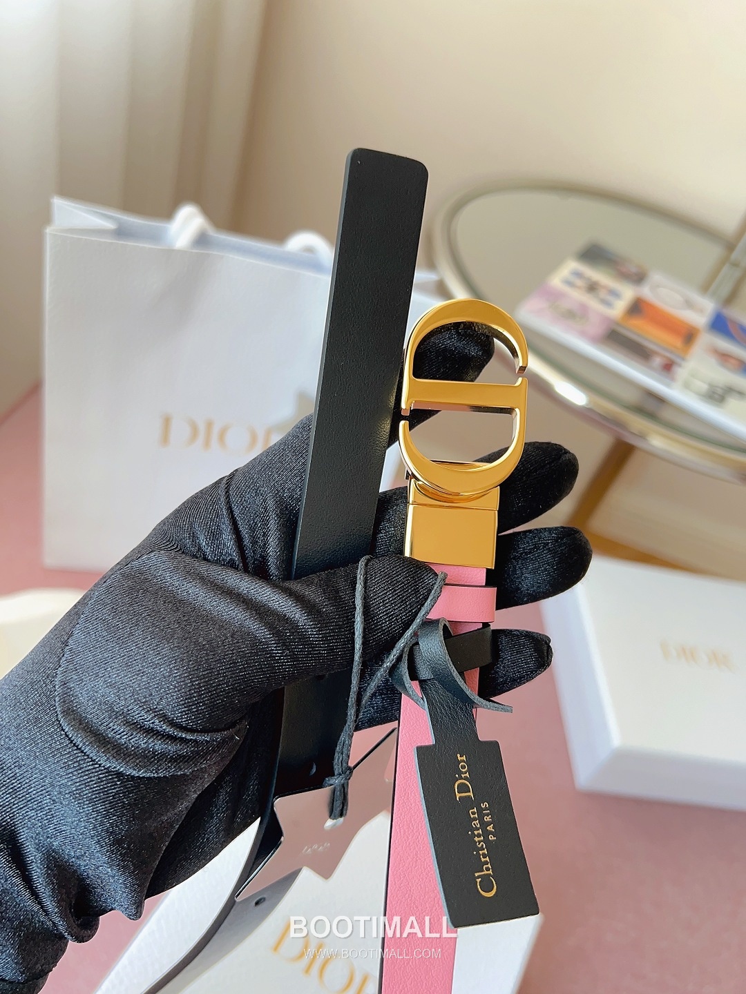 Dior Buckle Leather Belt 2cm Cowhide 디올 버클 가죽 벨트 2cm 소가죽 5