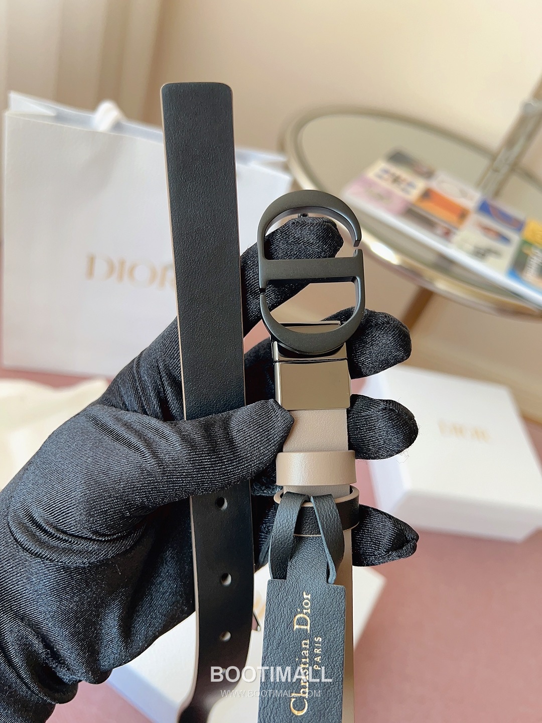 Dior Buckle Leather Belt 2cm Cowhide 디올 버클 가죽 벨트 2cm 소가죽 5