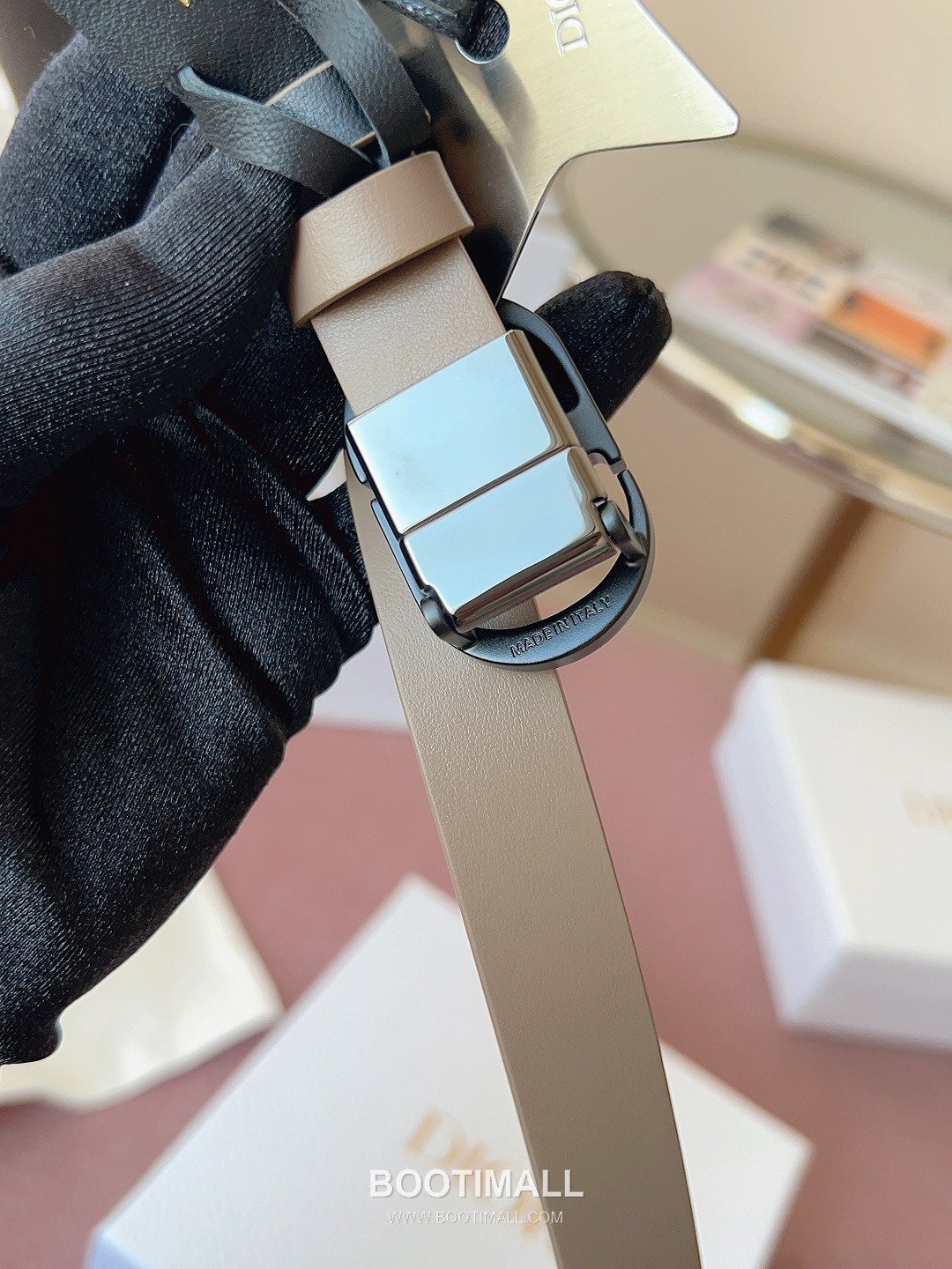 Dior Buckle Leather Belt 2cm Cowhide 디올 버클 가죽 벨트 2cm 소가죽 6