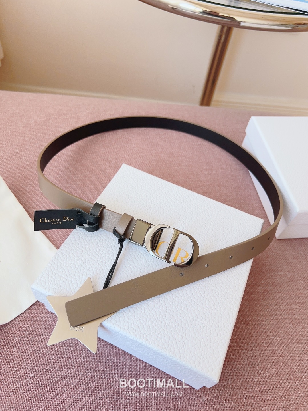 Dior Buckle Leather Belt 2cm Cowhide 디올 버클 가죽 벨트 2cm 소가죽 3
