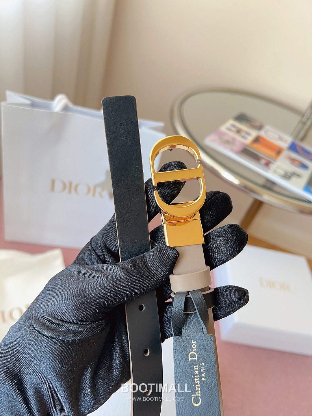 Dior Buckle Leather Belt 2cm Cowhide 디올 버클 가죽 벨트 2cm 소가죽 5