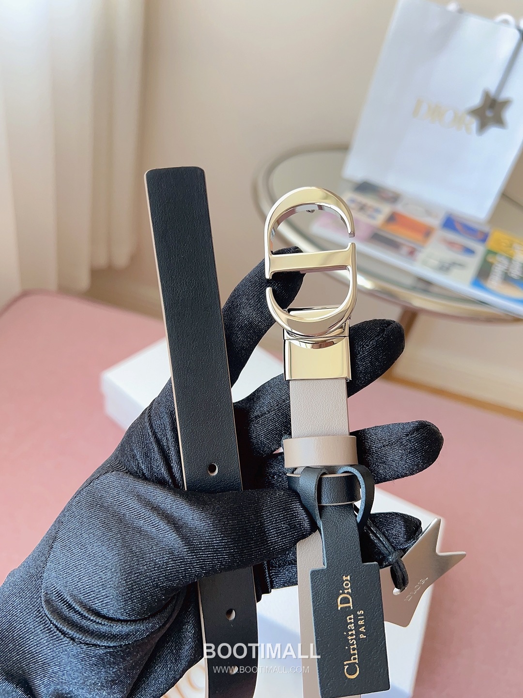 Dior Buckle Leather Belt 2cm Cowhide 디올 버클 가죽 벨트 2cm 소가죽 6