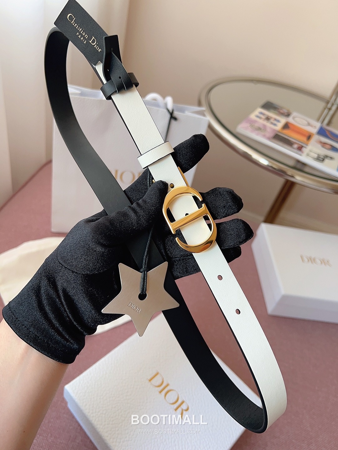 Dior Buckle Leather Belt 2cm Cowhide 디올 버클 가죽 벨트 2cm 소가죽 4