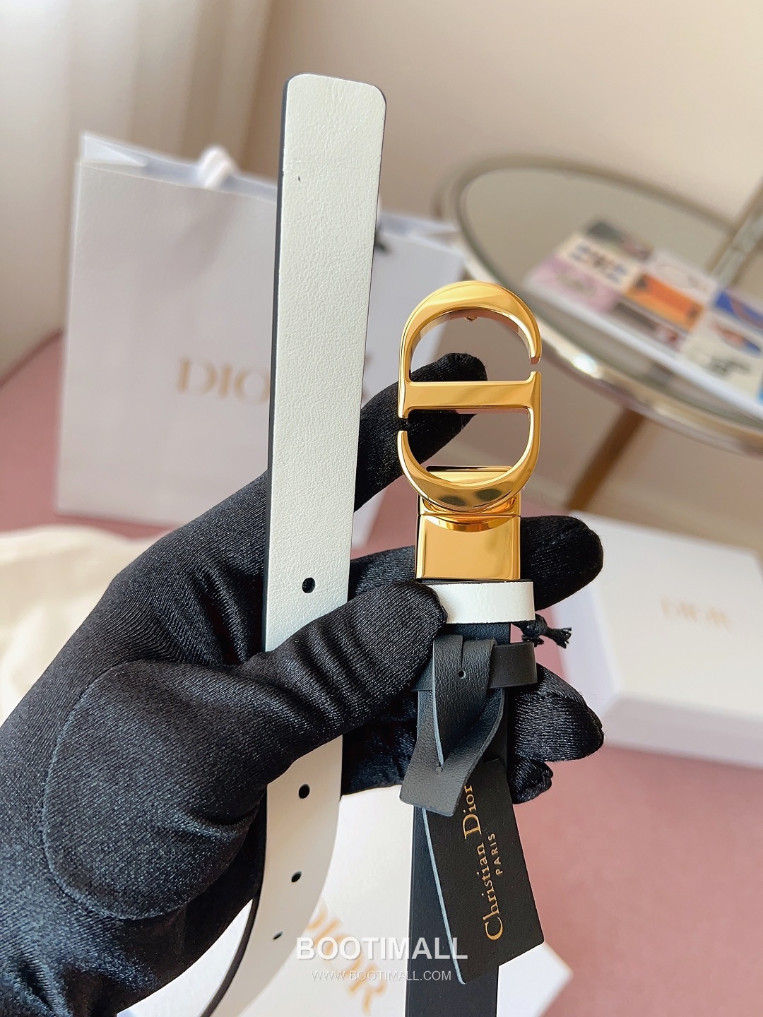 Dior Buckle Leather Belt 2cm Cowhide 디올 버클 가죽 벨트 2cm 소가죽 5