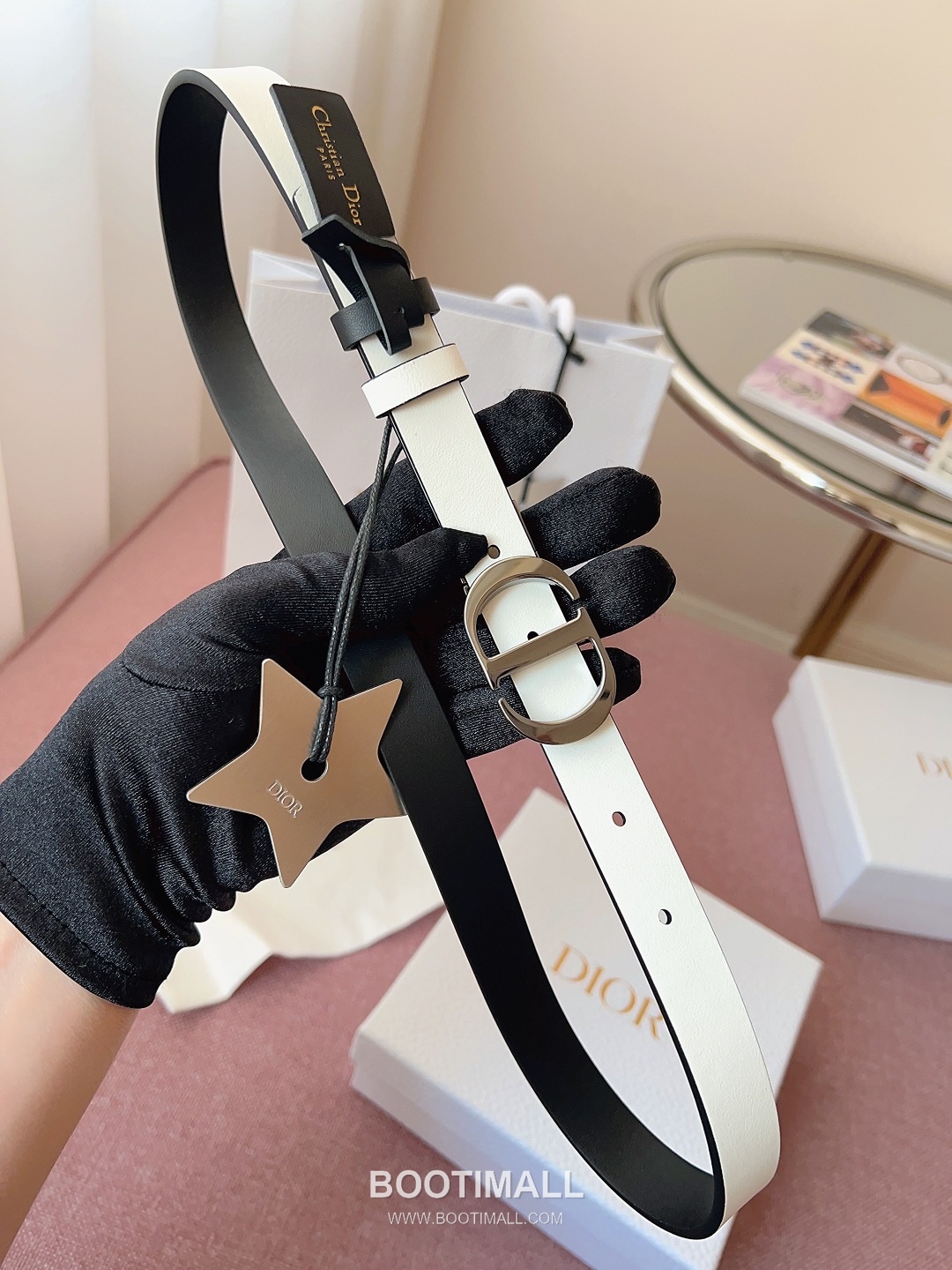 Dior Buckle Leather Belt 2cm Cowhide 디올 버클 가죽 벨트 2cm 소가죽 4