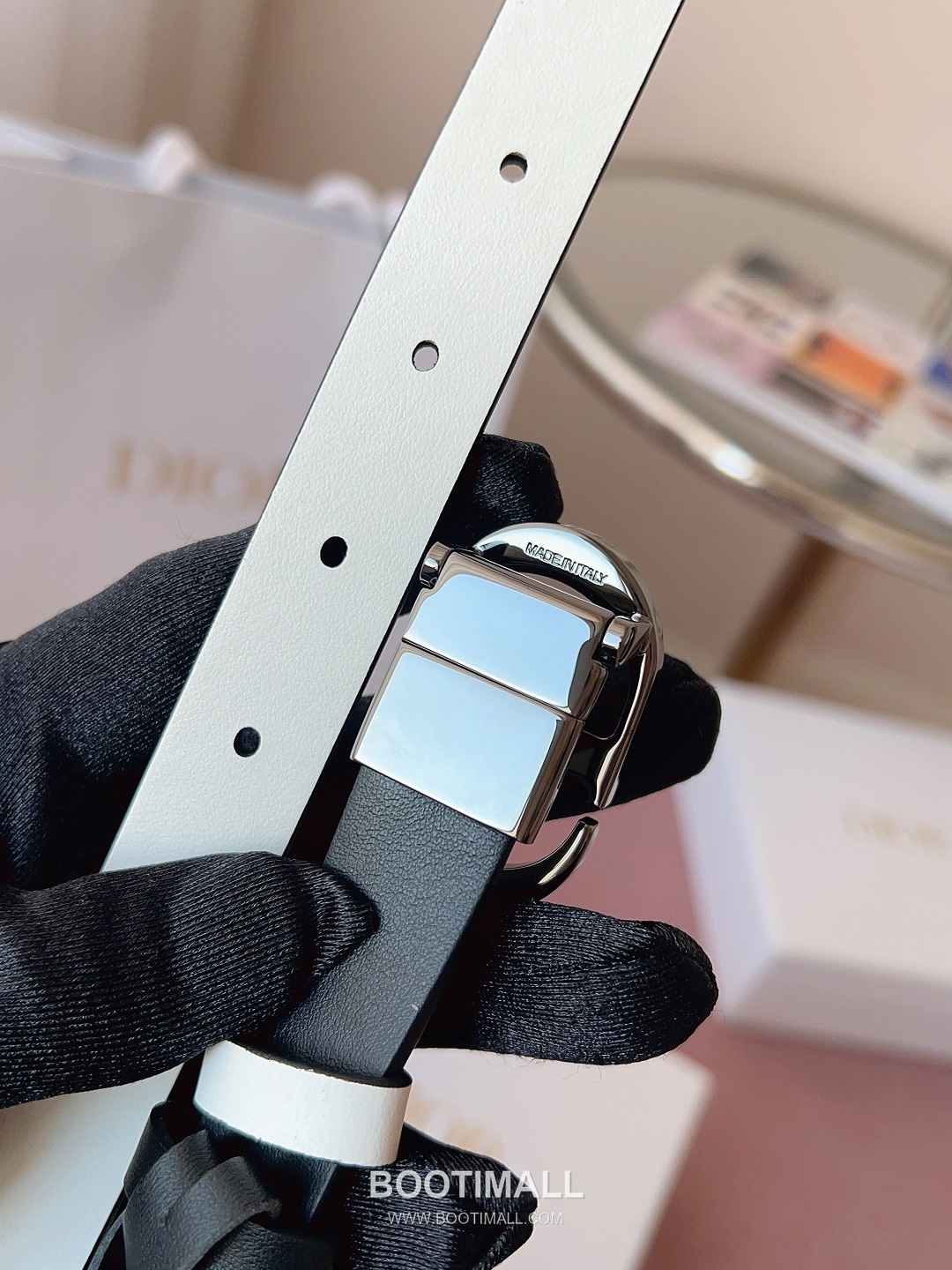 Dior Buckle Leather Belt 2cm Cowhide 디올 버클 가죽 벨트 2cm 소가죽 6