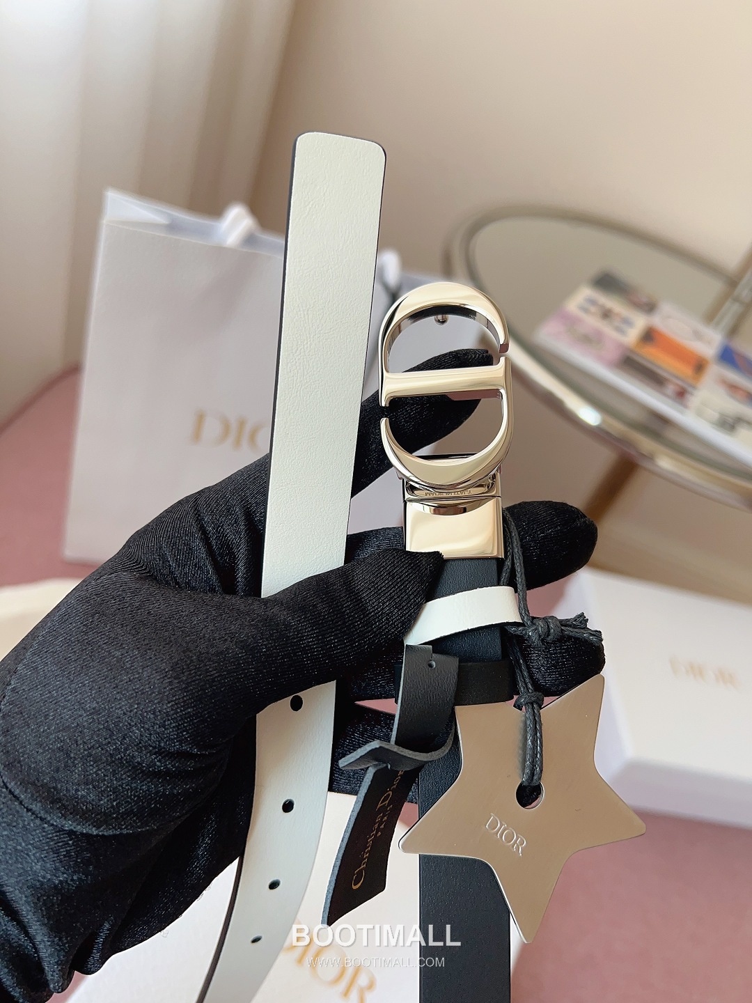 Dior Buckle Leather Belt 2cm Cowhide 디올 버클 가죽 벨트 2cm 소가죽 5